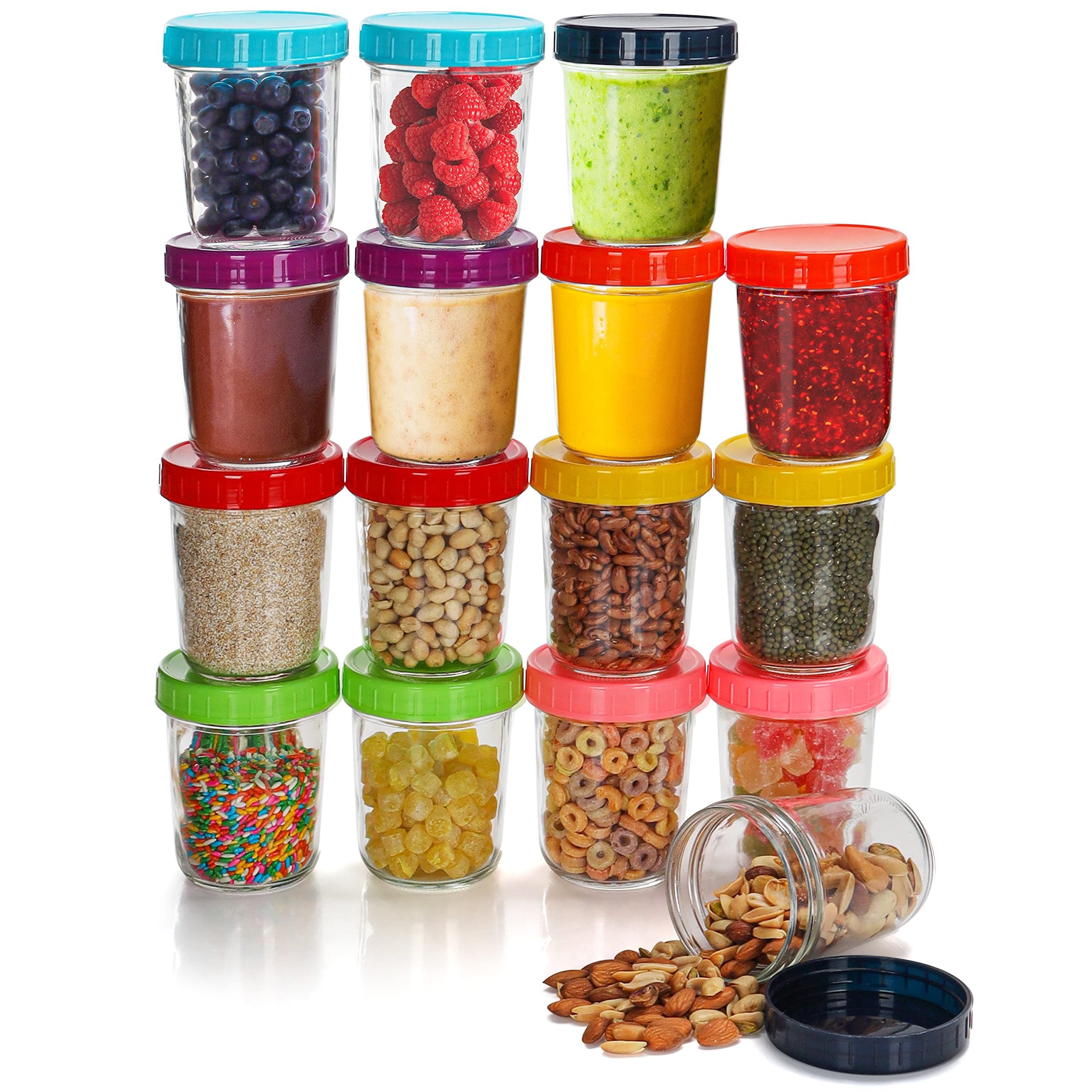 Aufbewahrungsbox 16 Glasbehälter für Babynahrung 350 ml