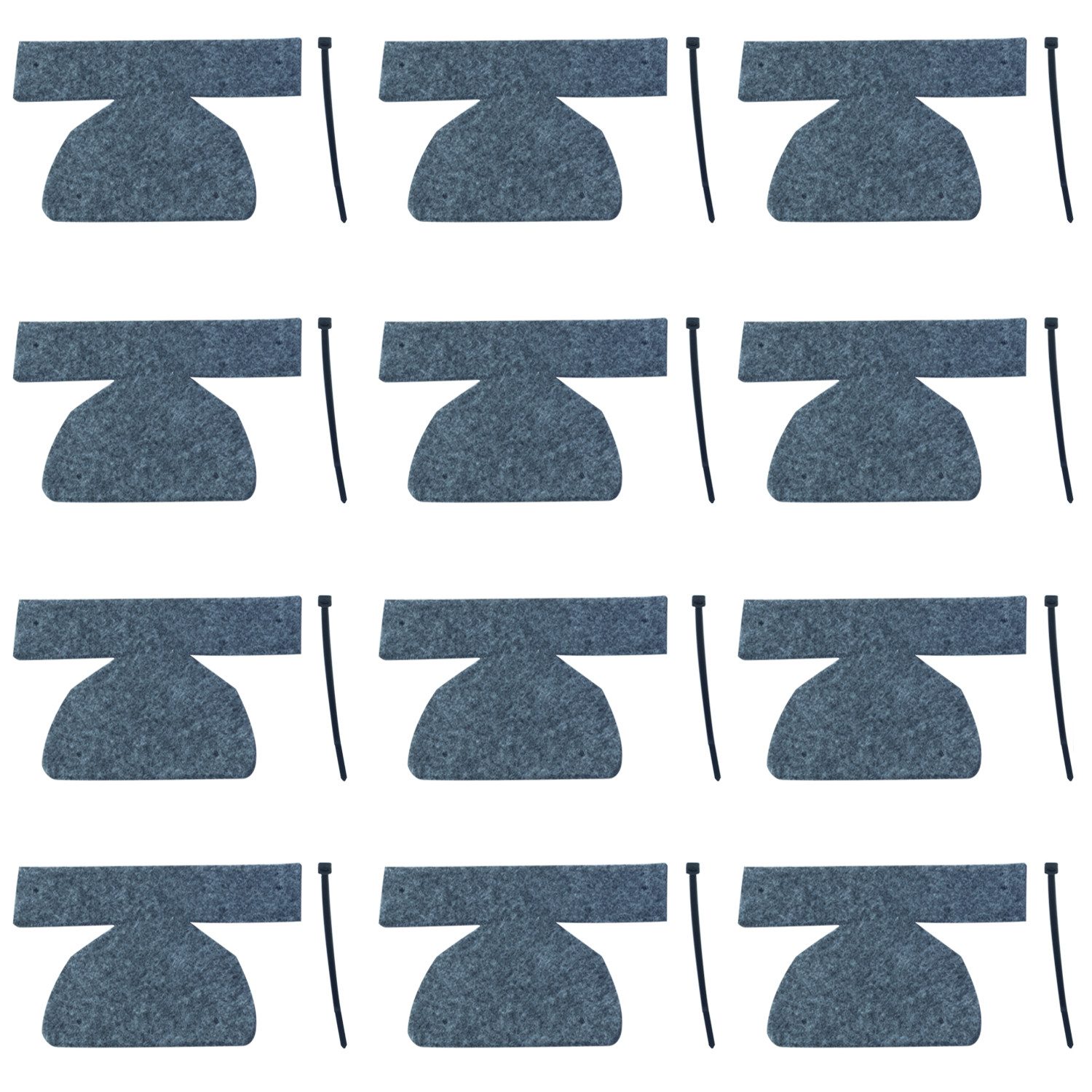 AMF Life Bankauflage Bodenschoner für Festzeltgarnitur, Farbe und Verschluss wählbar, Schnelles einfaches Anbringen, Flexibel einsetzbar, Klettverschluss