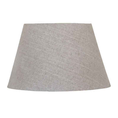 Grafelstein Lampenschirm »Ovaler Lampenschirm HARRISON grau ecru rustikaler Stoff Tischlampe«
