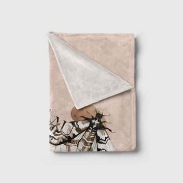 Sinus Art Handtücher Handtuch Strandhandtuch Saunatuch Kuscheldecke Kunstvoll Insekten Motiv, Baumwolle-Polyester-Mix (1-St), Handtuch