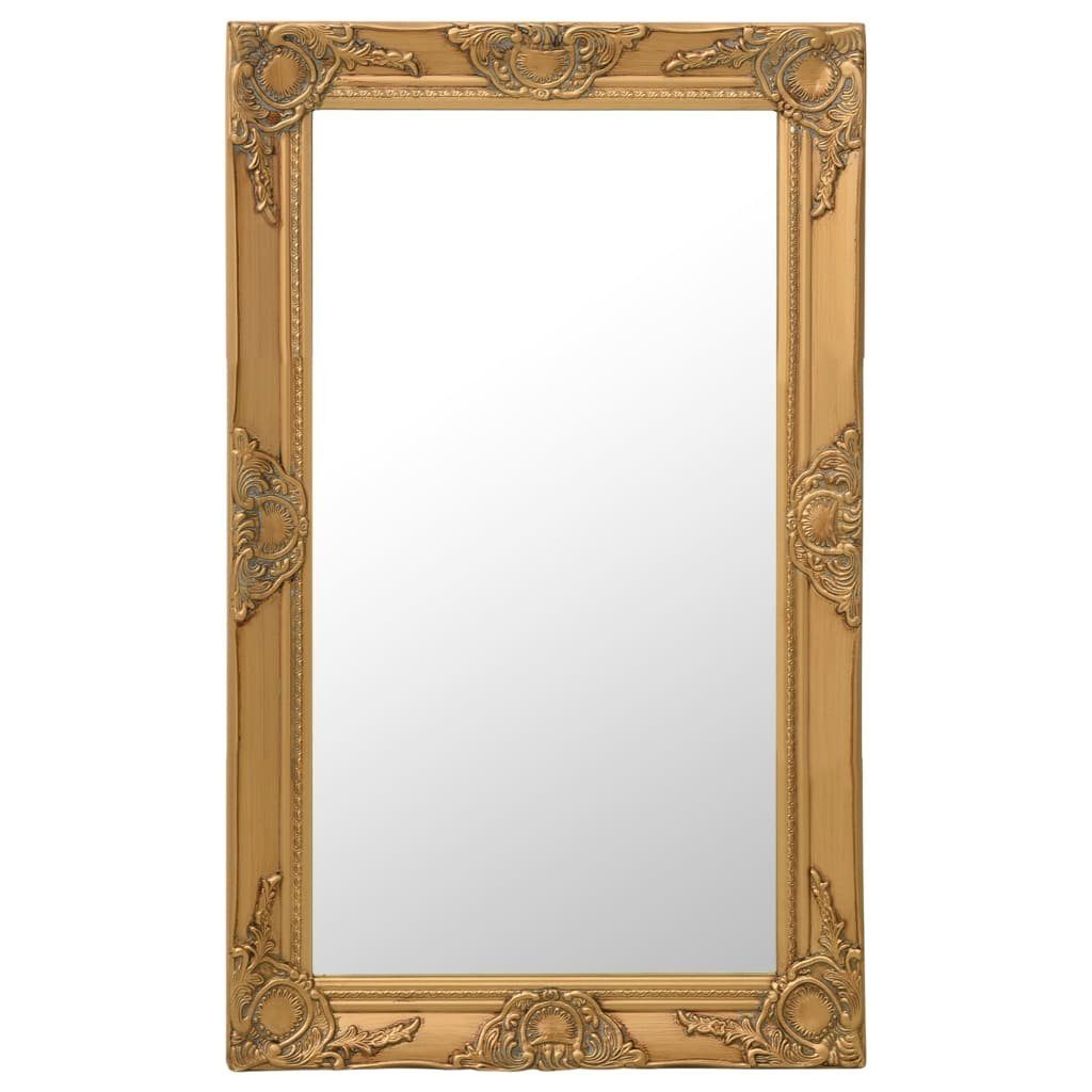 furnicato Wandspiegel im Barock-Stil 50 x 80 cm Golden (1-St)