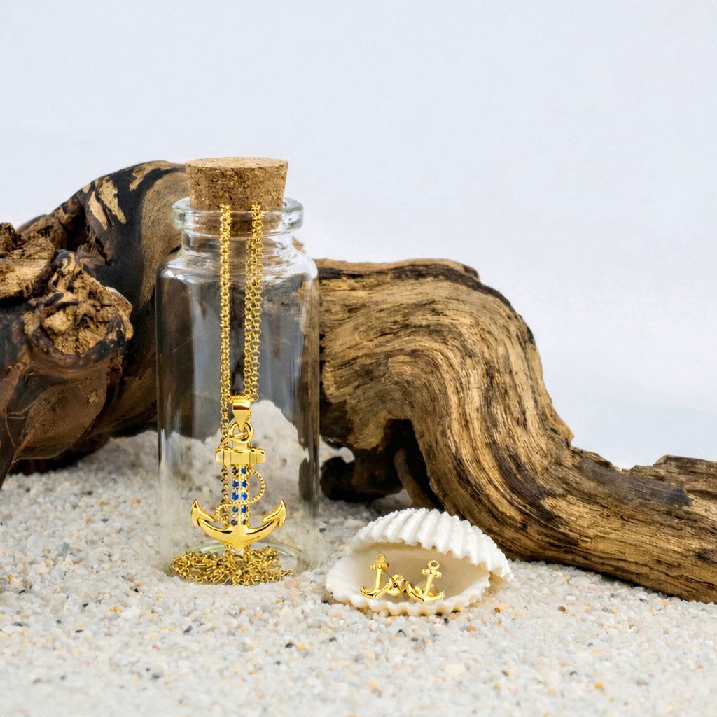 PAVELS Schmuckset Anker, Elegantes Anker-Schmuckset für Damen