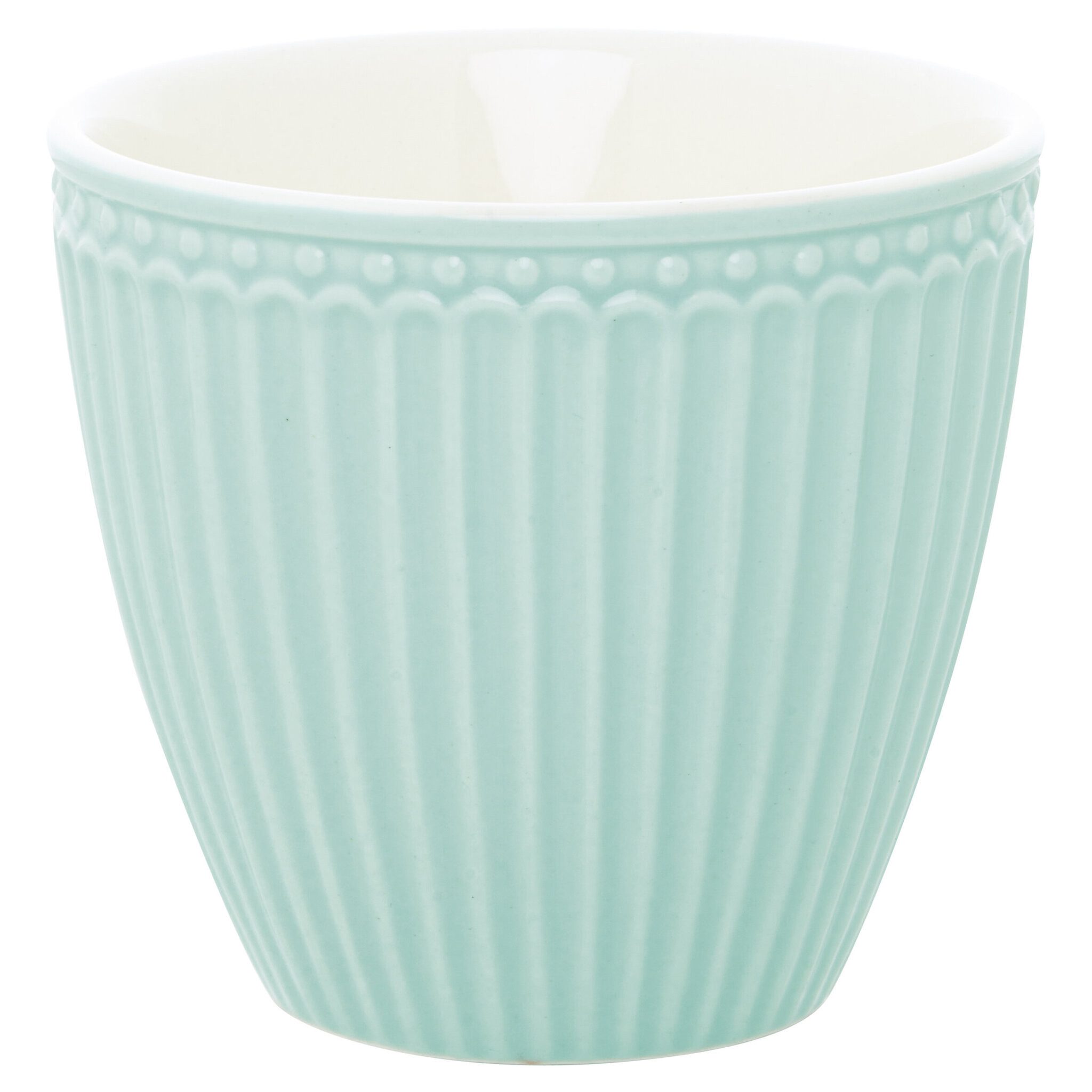 Greengate Becher Latte Tasse Alice Everyday, Steingut