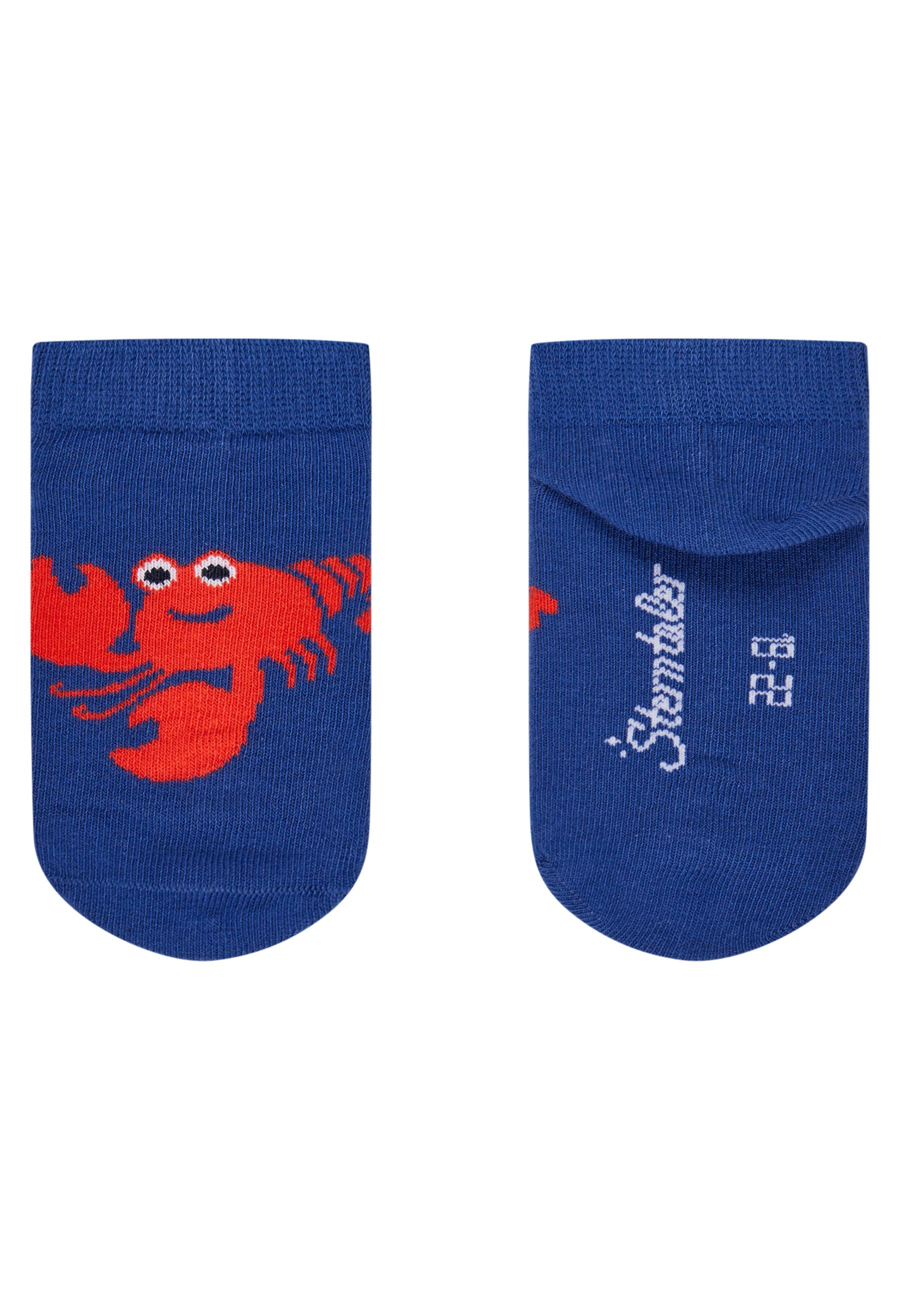 Sterntaler® Sneakersocken Sneaker Socken 3er-Pack Krebs (3-Paar, Sneaker Socken 3er-Pack Krebs) Sneaker Socken 3er Pack mit Krebs, Uni & Rippe, Baumwolle, elastisch