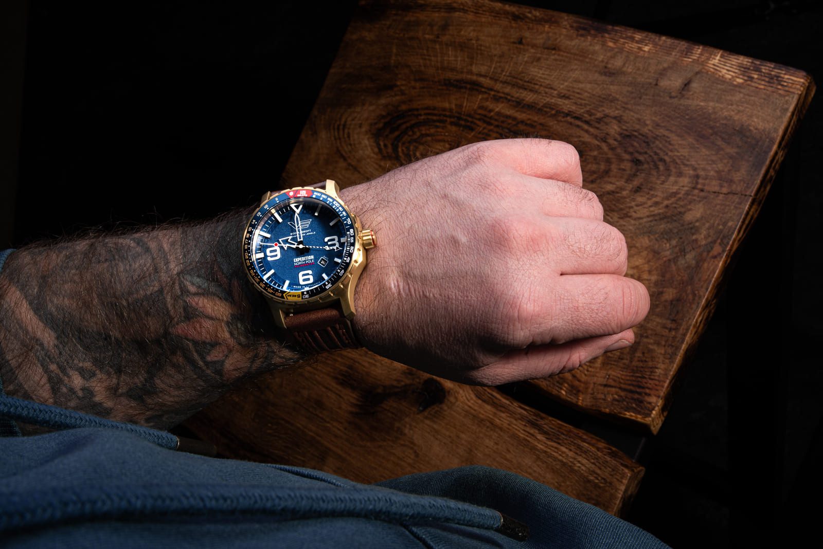 Vostok Europe Automatikuhr Expedition North Pole 597B730-LSB Herrenuhr 47 mm 20 ATM