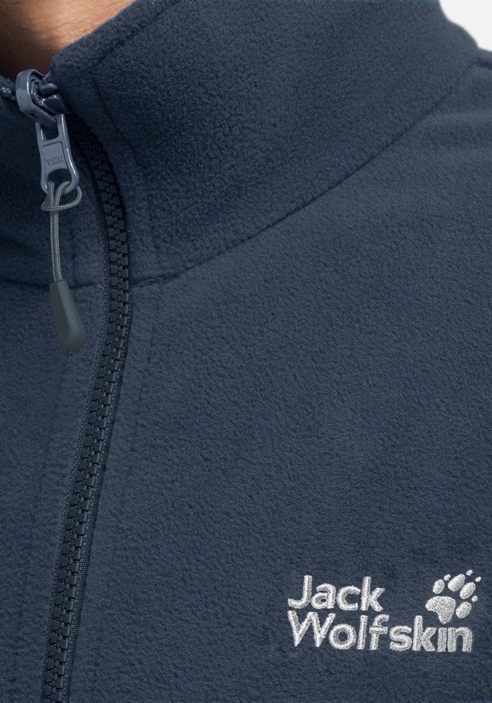 Jack Wolfskin Fleecejacke TAUNUS 100 FZ M mit Reißverschluss, winddicht, windabweisend – Bild 4 von 5