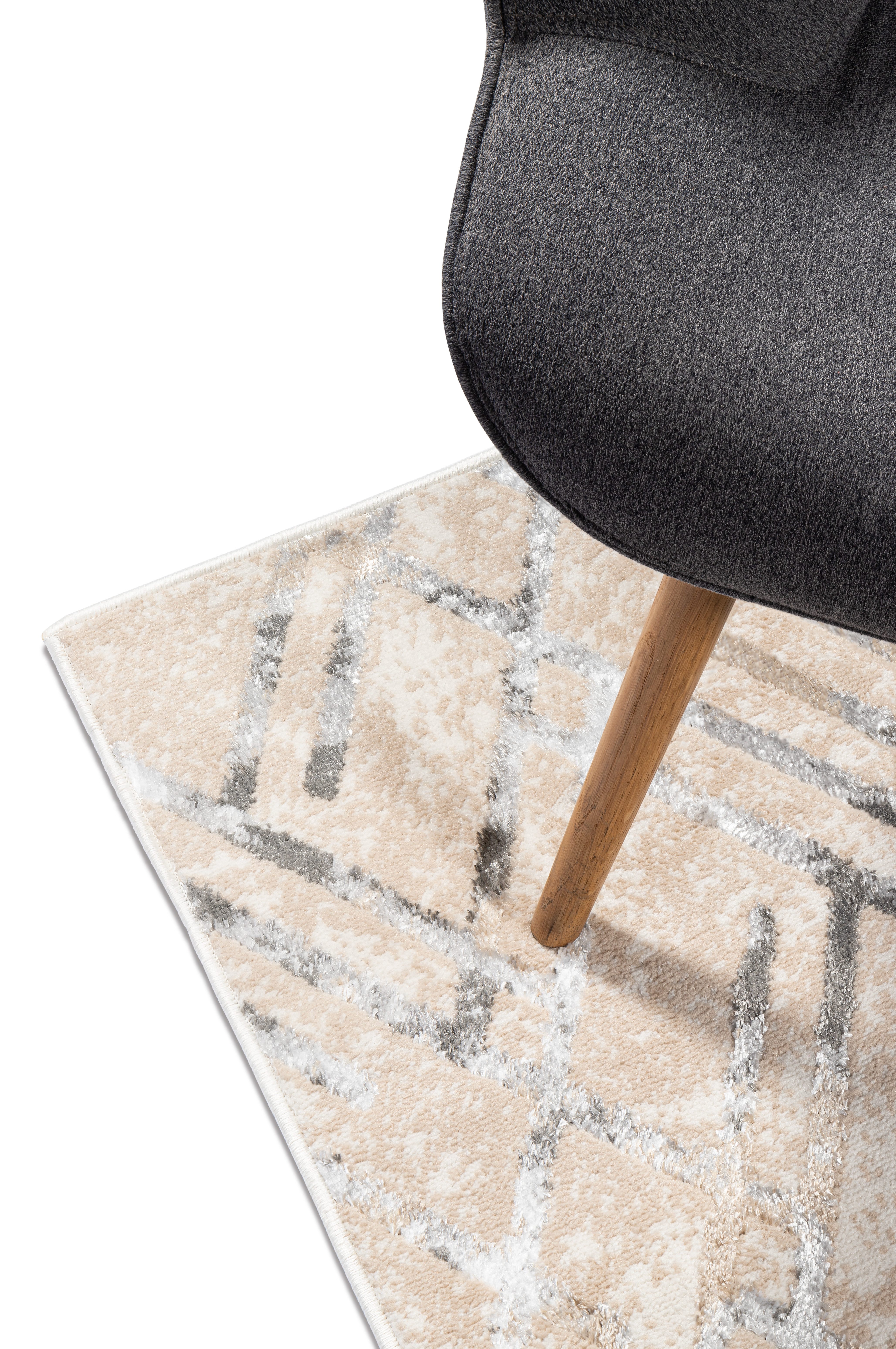 Tapiso Läufer CRYSTAL, rechteckig, Höhe: 8 mm, Langer Korridor-Läufer Schimmereffekt, pflegeleicht, Flur Schlafzimmer