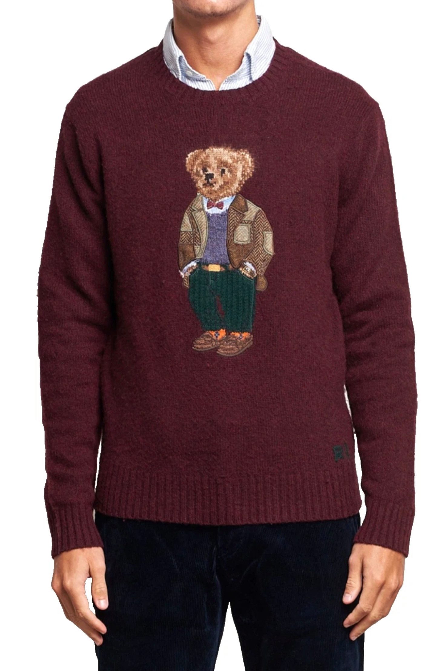 Polo Ralph Lauren Strickpullover Polo Bear Teddy Bär Strick Pullover Pulli Unisex L Sofortige Authentifizierung über das Ralph Lauren-System möglich