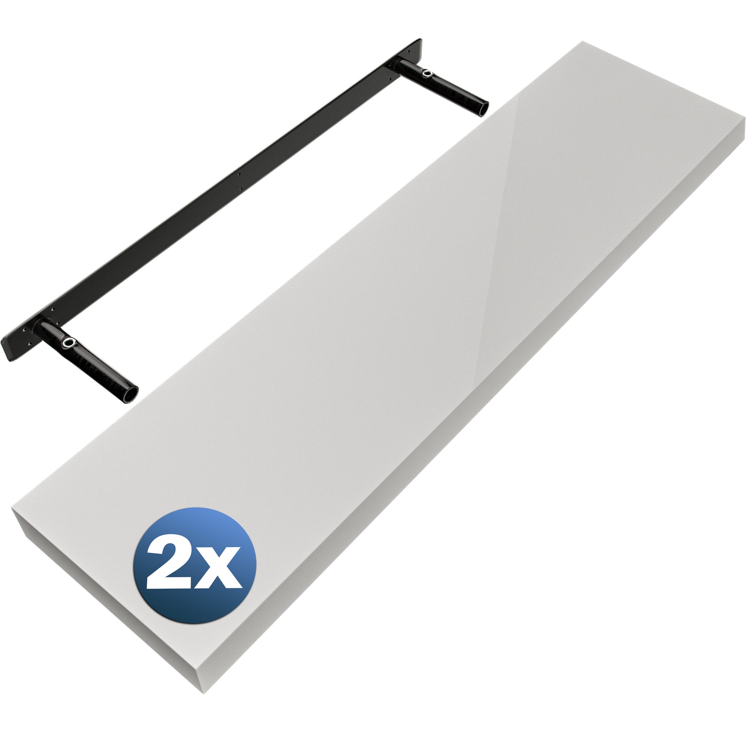 Casaria Wandregal, Weiß Hängeregal mit Halterung günstig online kaufen