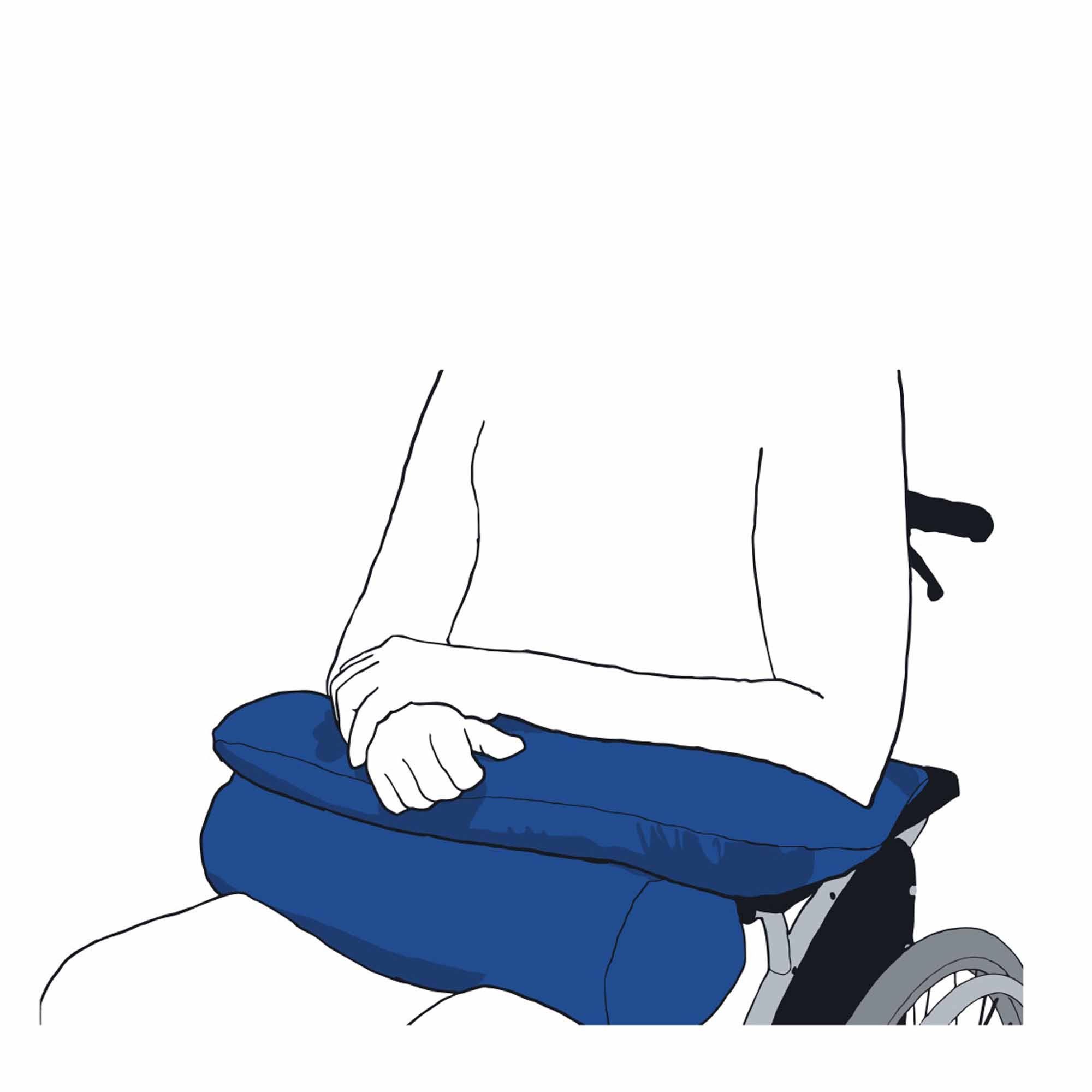 Softline Healthcare Products Lagerungskissen CareWave (Carepur) Hemi Arm Lagerungskissen M 2tlg, blau
