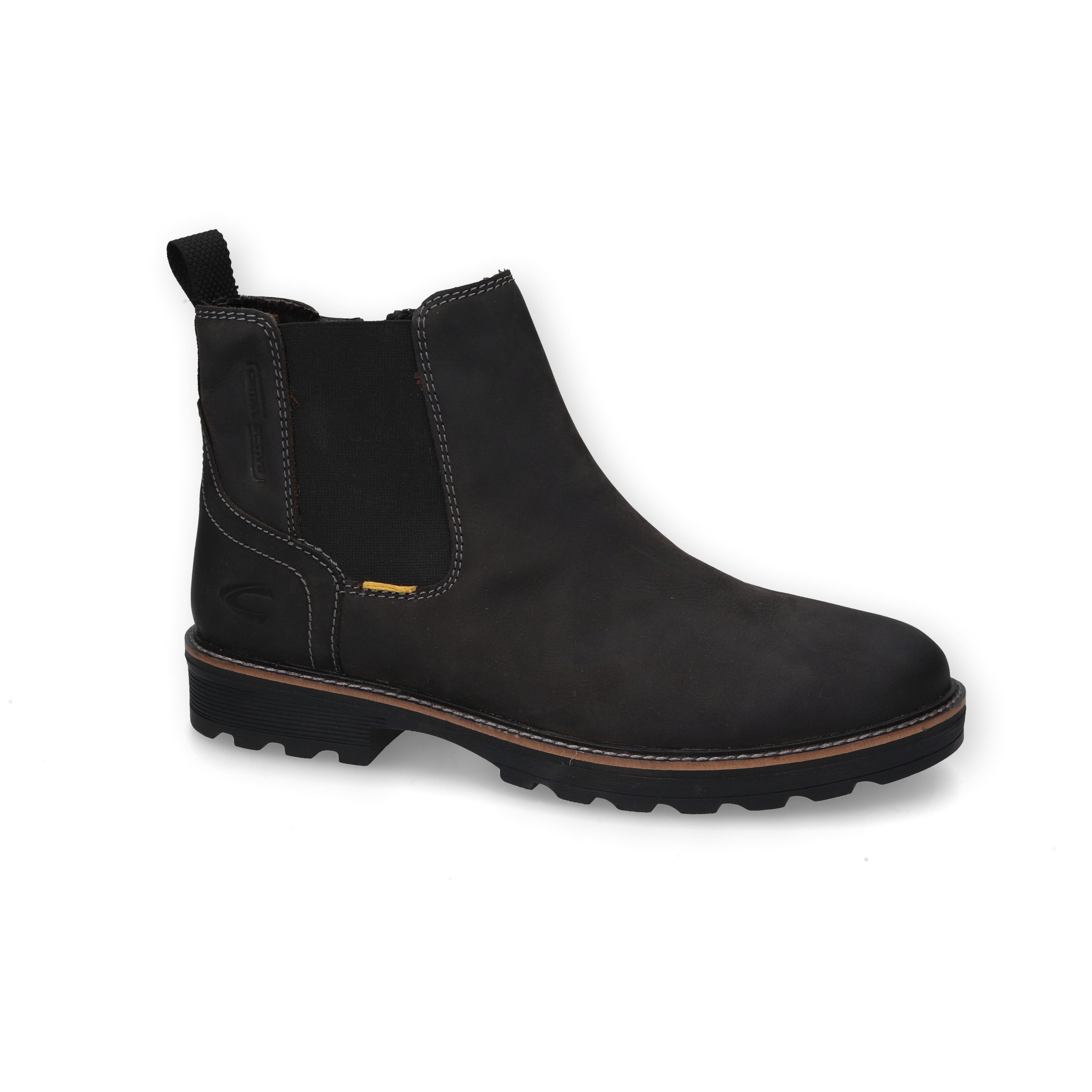 camel active Boots Tumbled Nubuk SCHWARZ Schnürboots günstig online kaufen