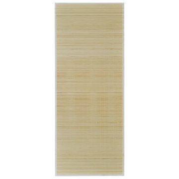 Teppich Bambus Natur Rechteckig 80x200 cm, furnicato, Rechteckig