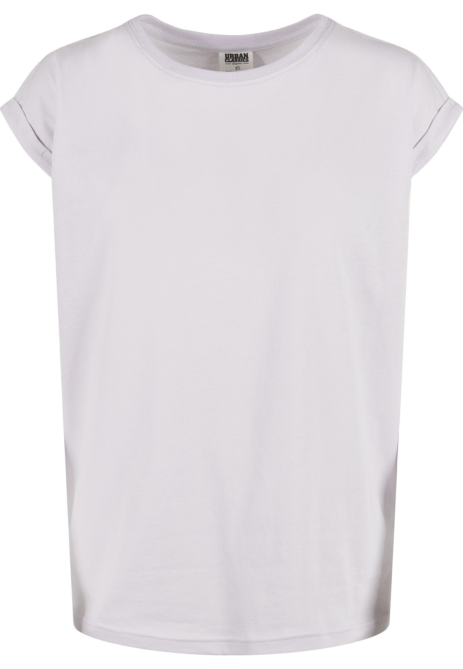 URBAN CLASSICS Kurzarmshirt Urban Classics Damen Ladies Organic Extended Shoulder Tee (1-tlg)