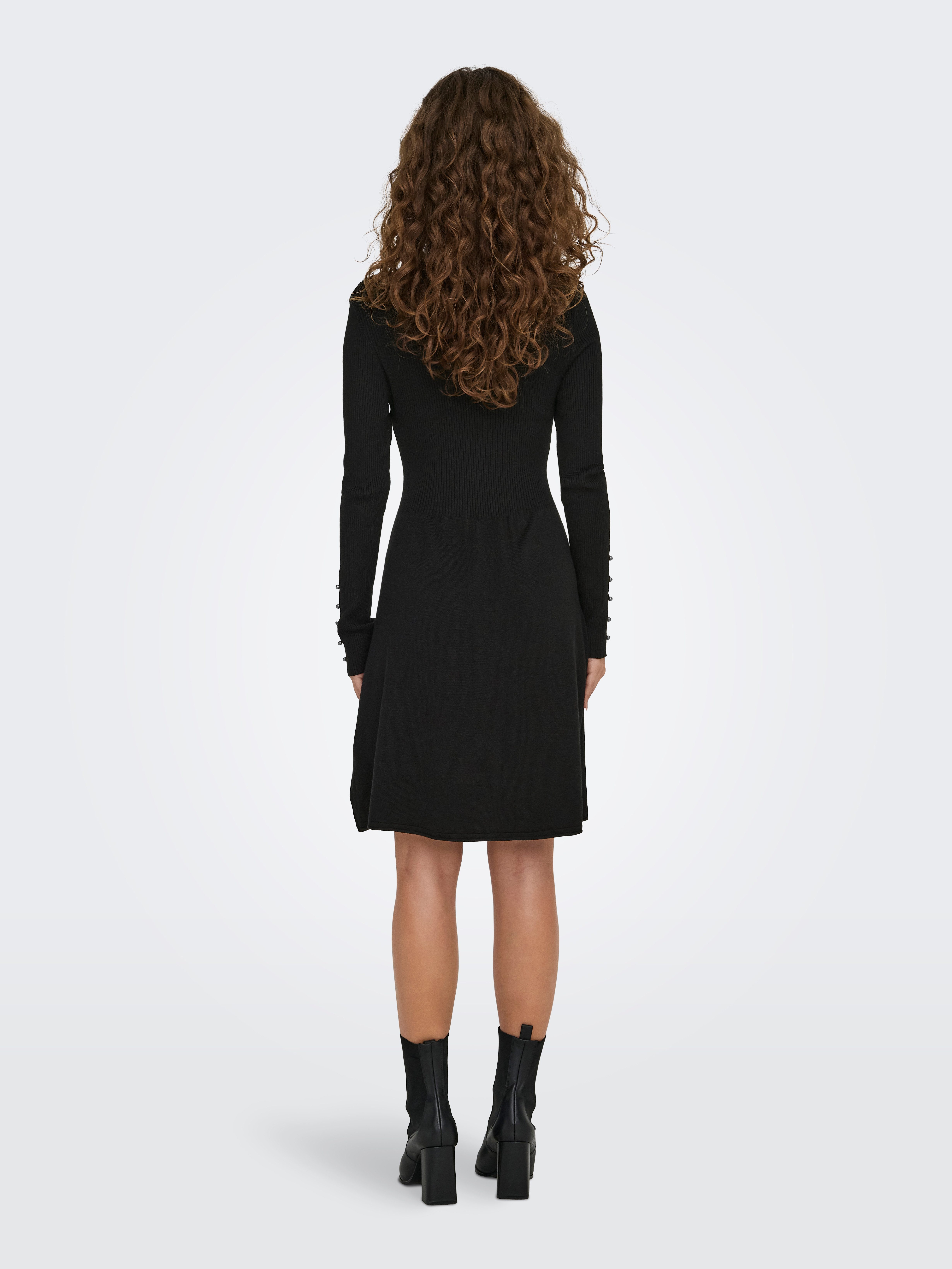 ONLY Midikleid ONLNATASCHA LS PEARL O-NECK günstig online kaufen