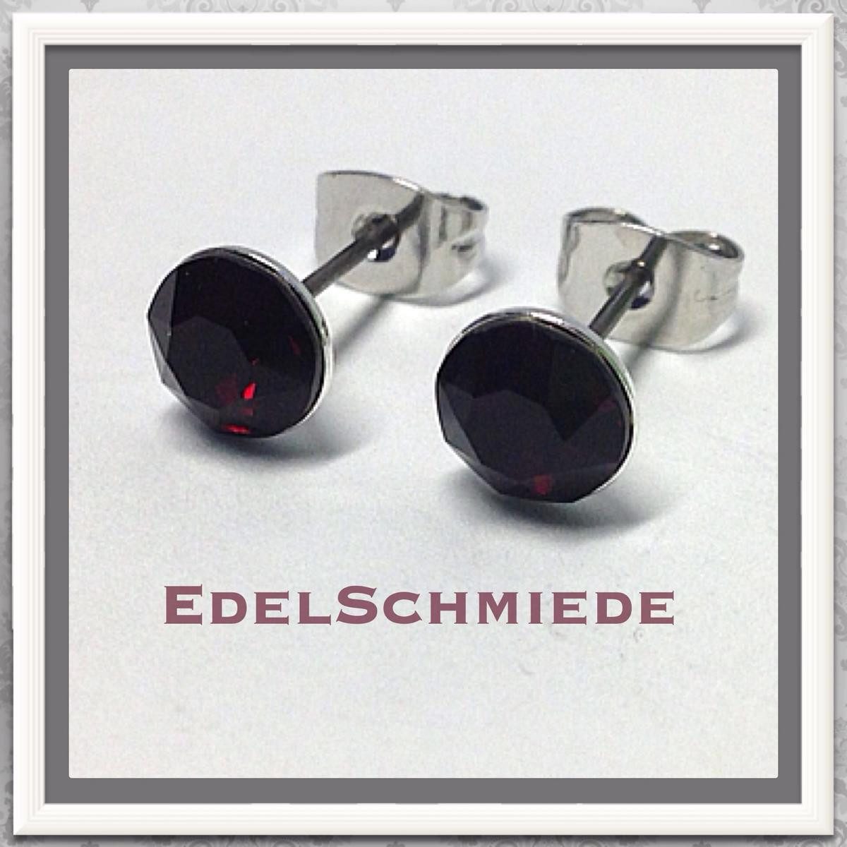 Ohrstecker-Set Edelschmiede925 Ohrstecker Modeschmuck (Stift = Titan) m Swarovski