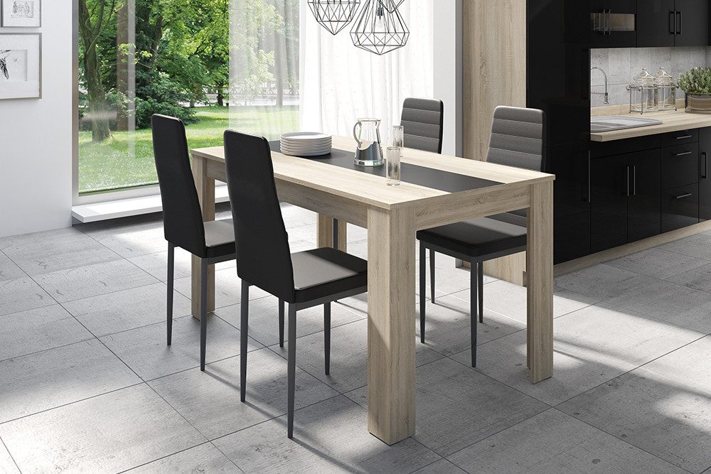 riess-ambiente Esszimmerstuhl MODENA anthrazit/schwarz · Kunstleder-Küchens günstig online kaufen