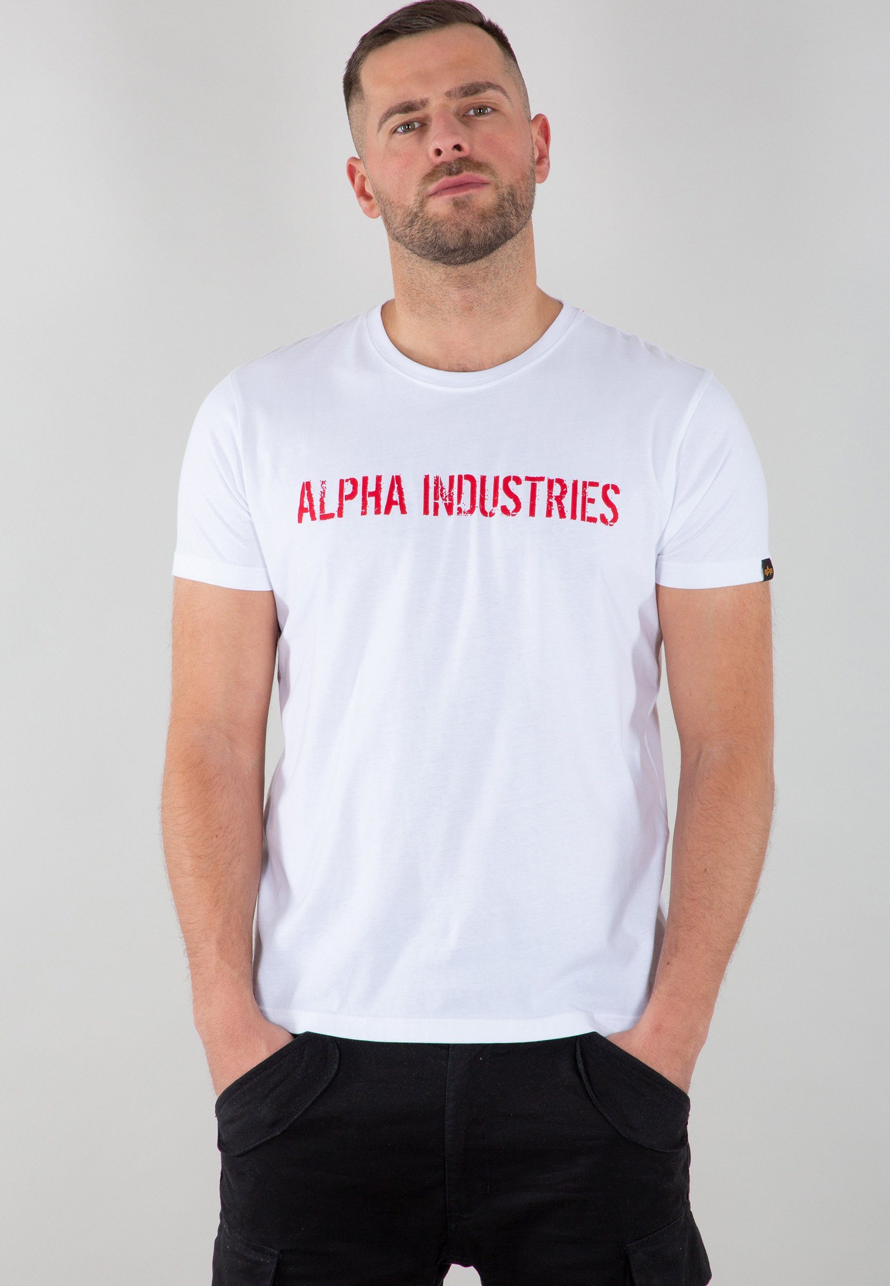 Alpha Industries T-Shirt Alpha RBF Industries T - white Men T-Shirts Moto