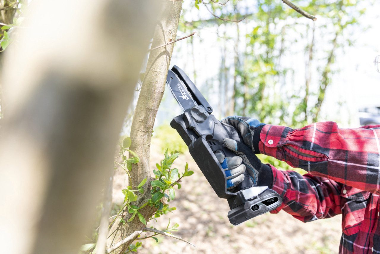 WOODSTER Handsäge Woodster Akku Gehölzschneider C-ASA100-X 20 V, Mit Akku + Ladegerät