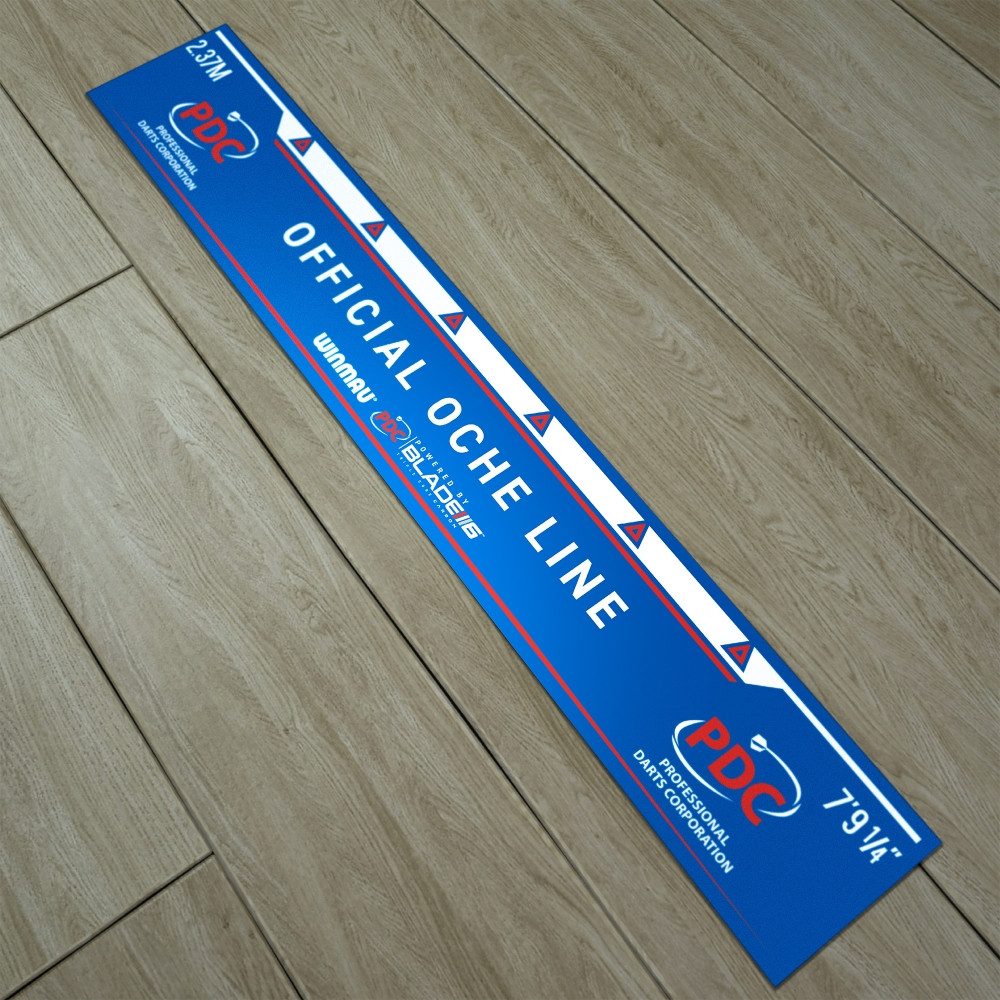 Winmau Dartpfeil Abwurflinie Oche Line PDC Blue 8767
