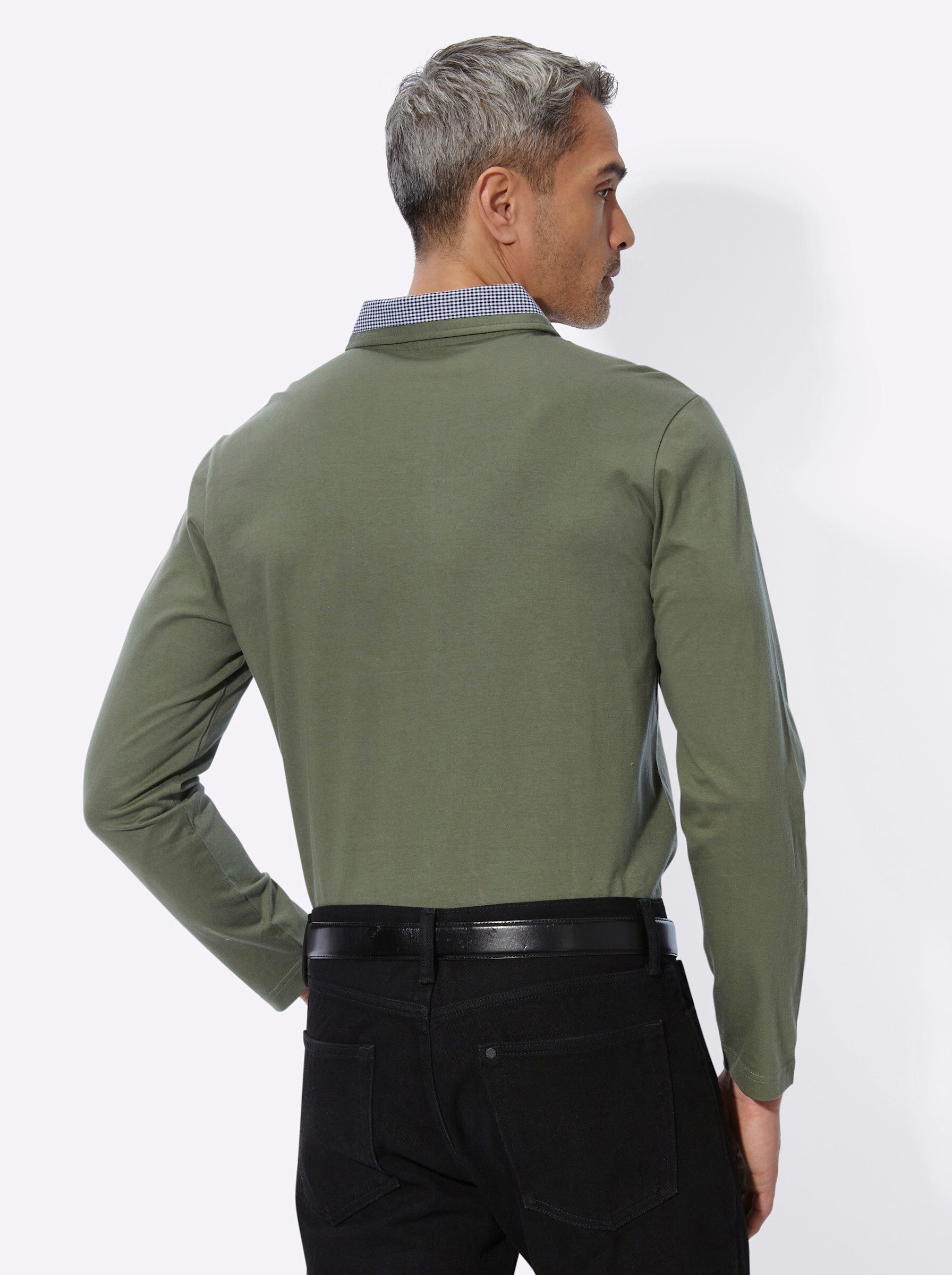 Sieh an! T-Shirt Langarm-Poloshirt Langarm
