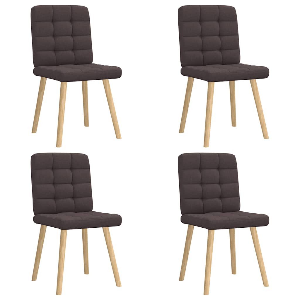 vidaXL Esszimmerstuhl Esszimmerstühle 4 Stk. Dunkelbraun günstig online kaufen