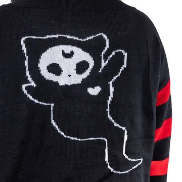 Cupcake Cult Sweatshirt Half Dead Cat Zombie Kitty Katze Anime Manga Kawaii