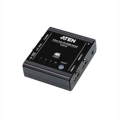 Aten VS381B HDMI Switch mit 3 Ports True 4K Audio- & Video-Adapter