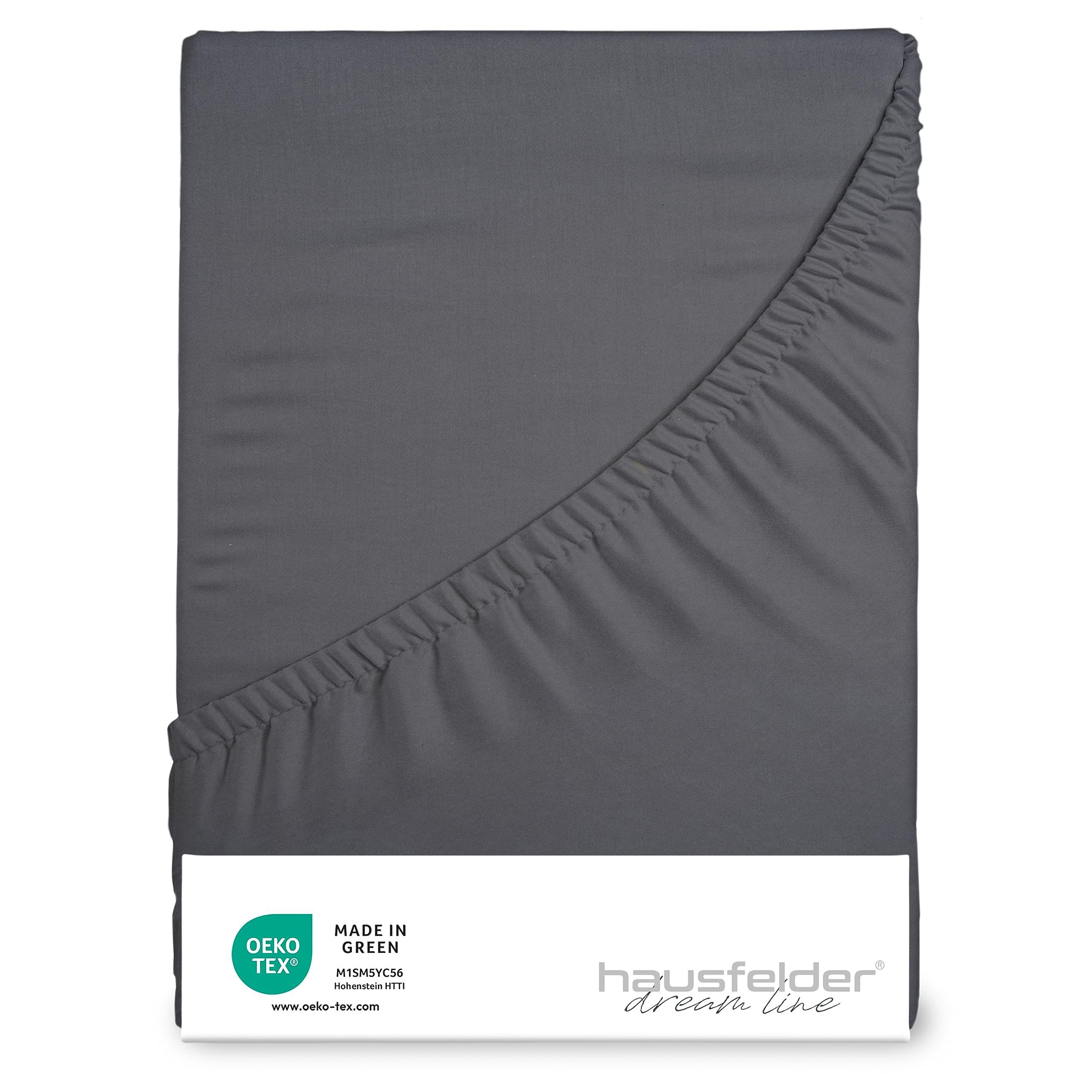 Hausfelder Spannbettlaken Premium Spannbettlaken (140/160x200cm, Anthrazit- günstig online kaufen