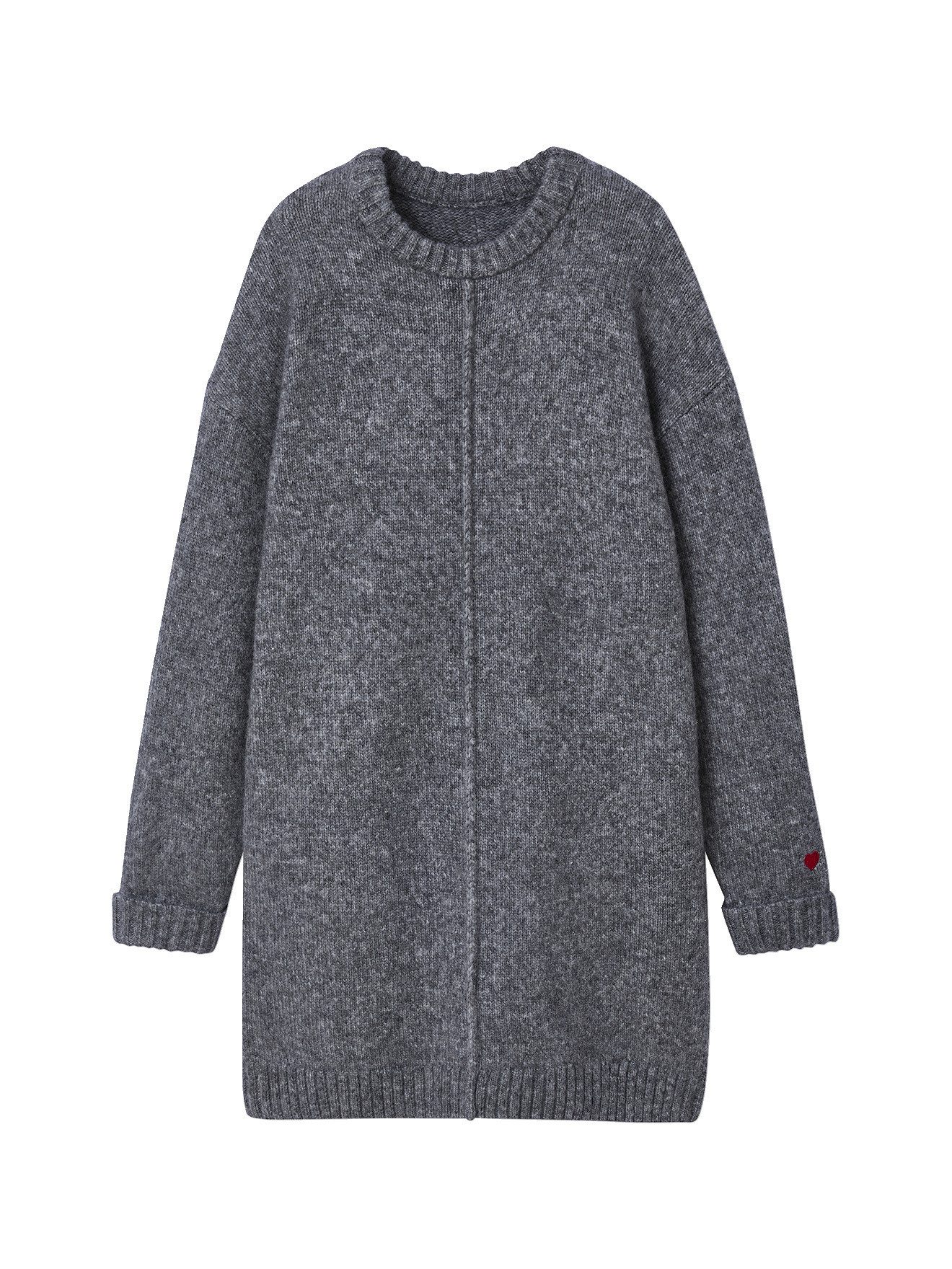 jonen Minikleid Mädchen Strickkleid mit kleinem Herz