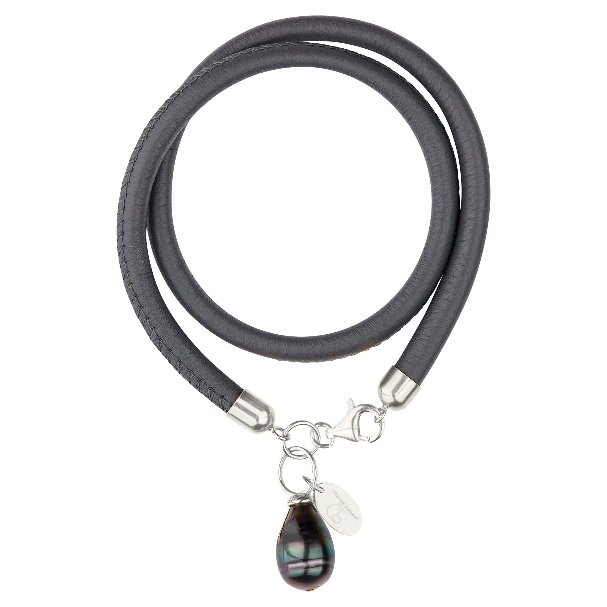 Celia von Barchewitz Perlenarmband NAPPA NOVA, echte Tahitiperle, handgefertigt, 18k