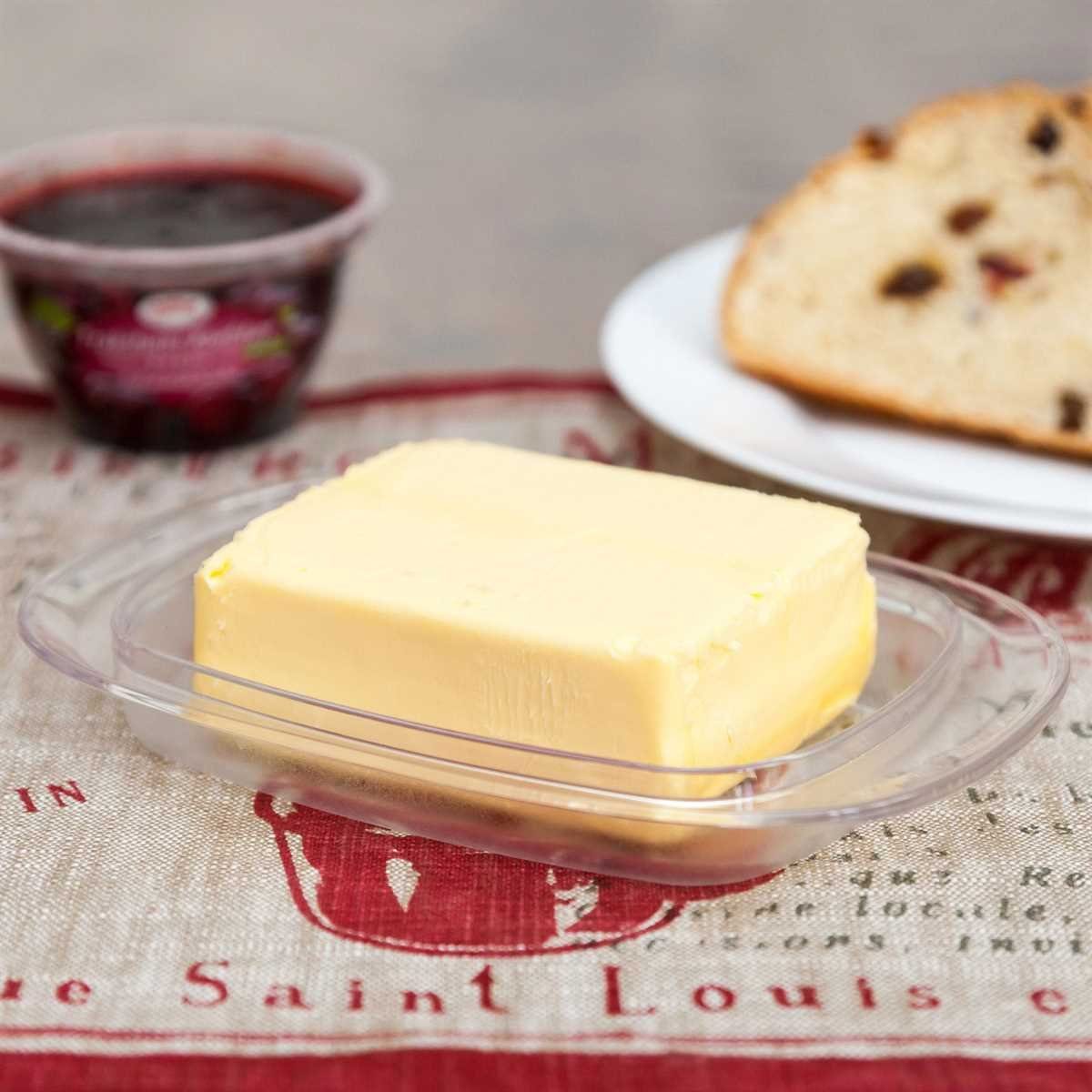 Lantelme Butterdose Butterdose Butter (Spar-Set, für 2 250gr 2-tlg., Butterdosen), Stück transprente transparent, bis