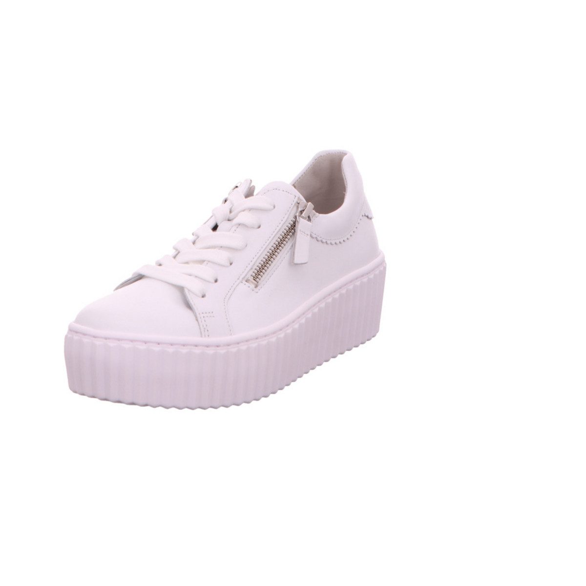 Freizeit Schnürer für Damen in weiß Sneaker