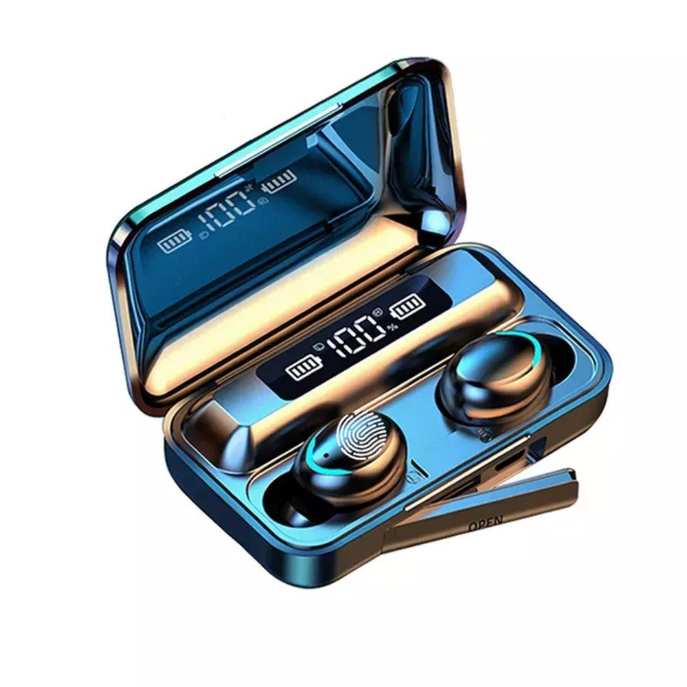 TradeNation Bluetooth Wireless Kopfhörer Earbuds In-Ear Touch Control Bluetooth-Kopfhörer (Siri, Google Assistant, Alexa, Voice Assistant, Bixby, Bluetooth, Touch Control)