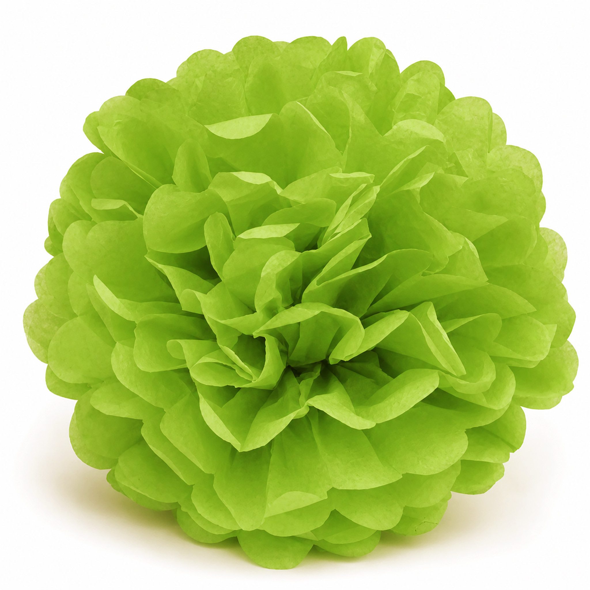 Creativery Pompon, Pompon 35cm Papier 1 Stück Hellgrün / Maigrün