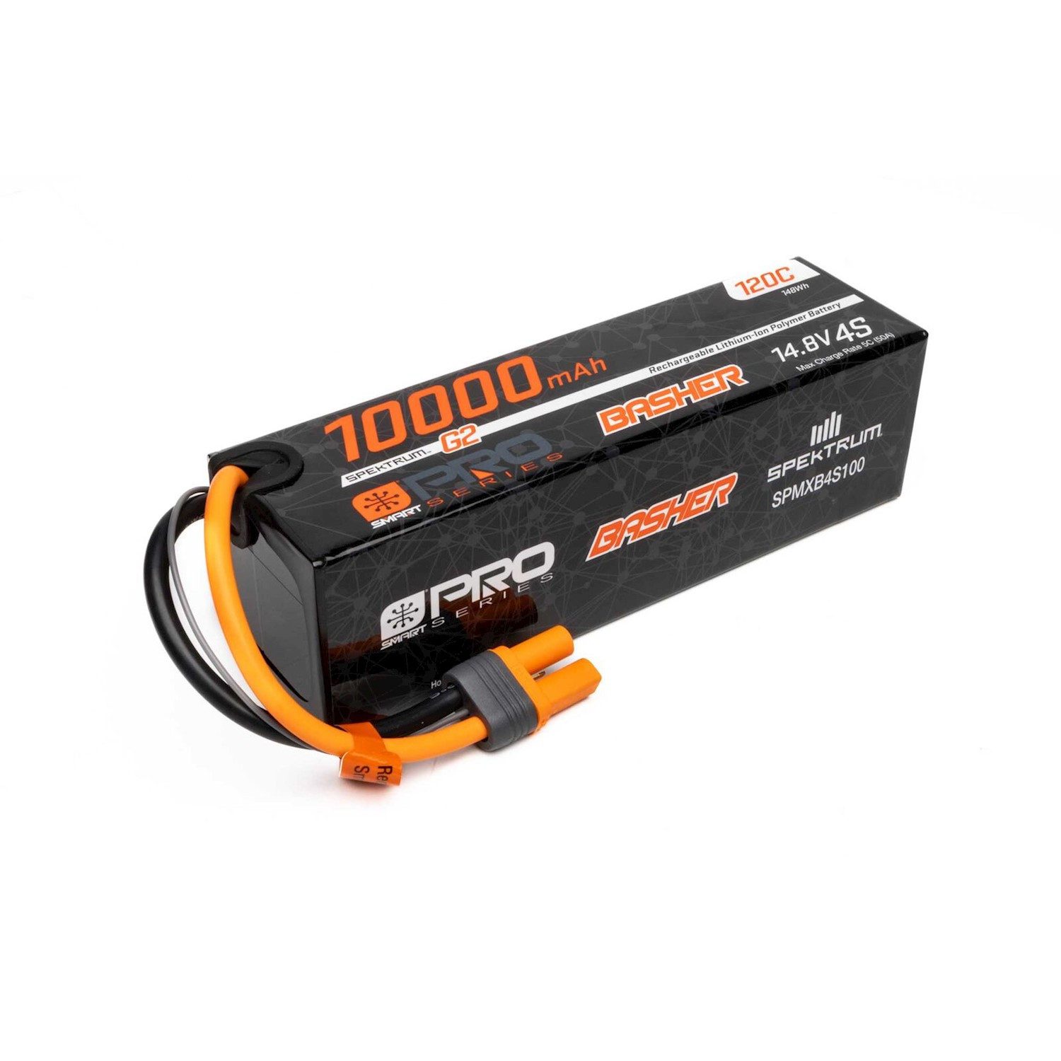 Spektrum Spektrum Lipo Akku 14,8V 10000mAh 4S Smart Pro Basher 120C IC5 RC-Fernsteuerung