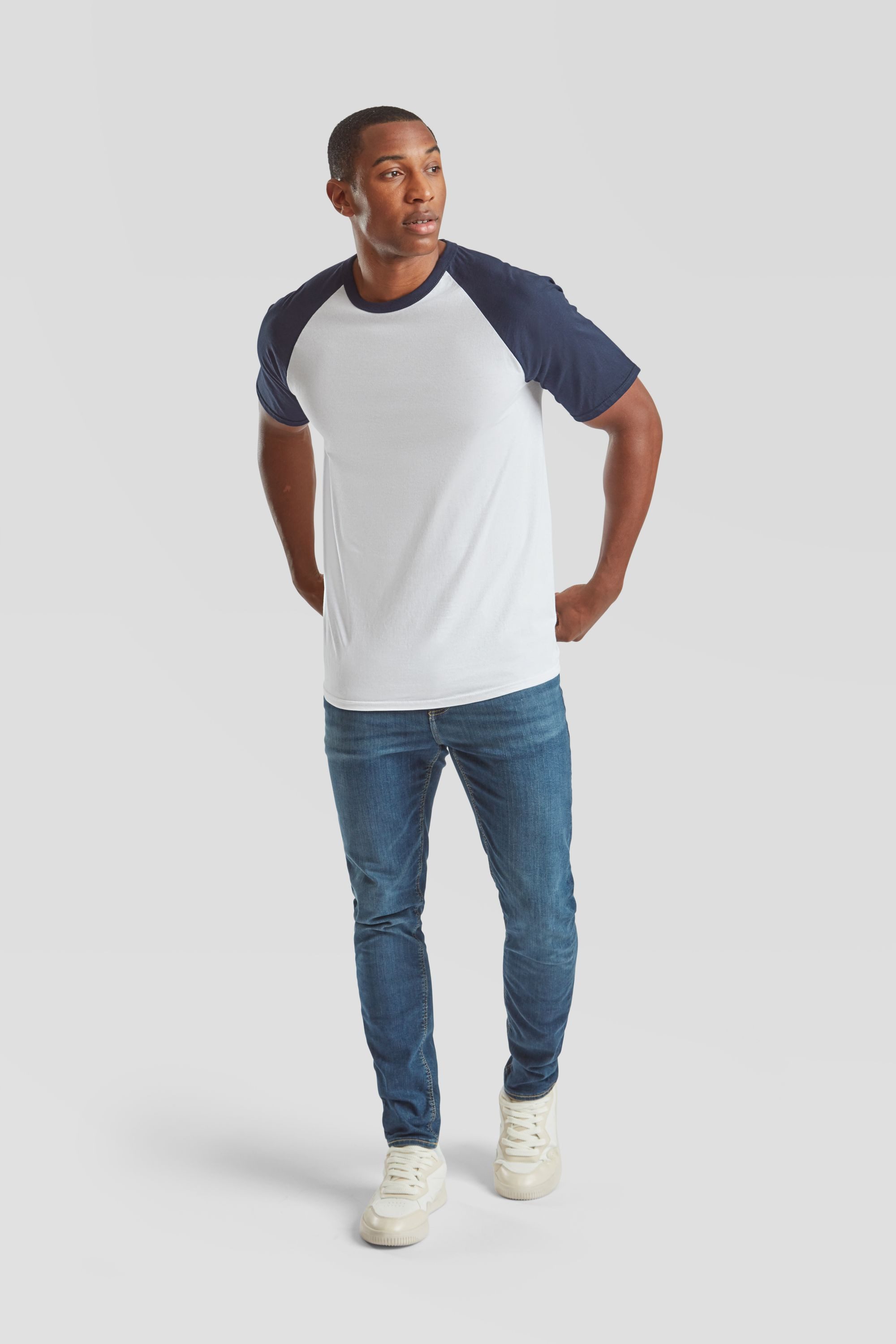 Fruit of the Loom Rundhalsshirt Valueweight Short Sleeve Baseball T