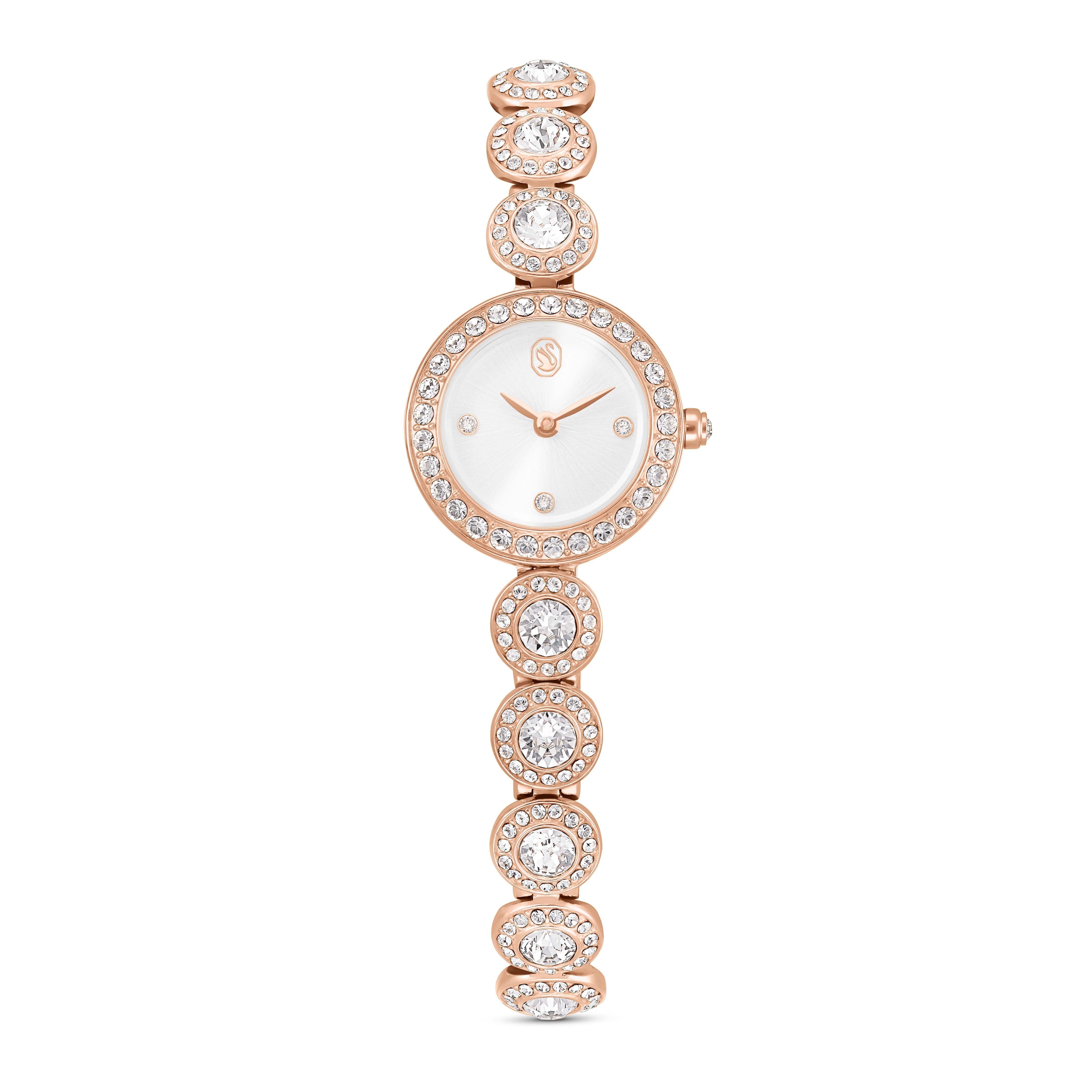 Swarovski Quarzuhr UNA 5753309, Armbanduhr, Damenuhr, Edelstahlarmband, analog, Swarovski®-Kristalle