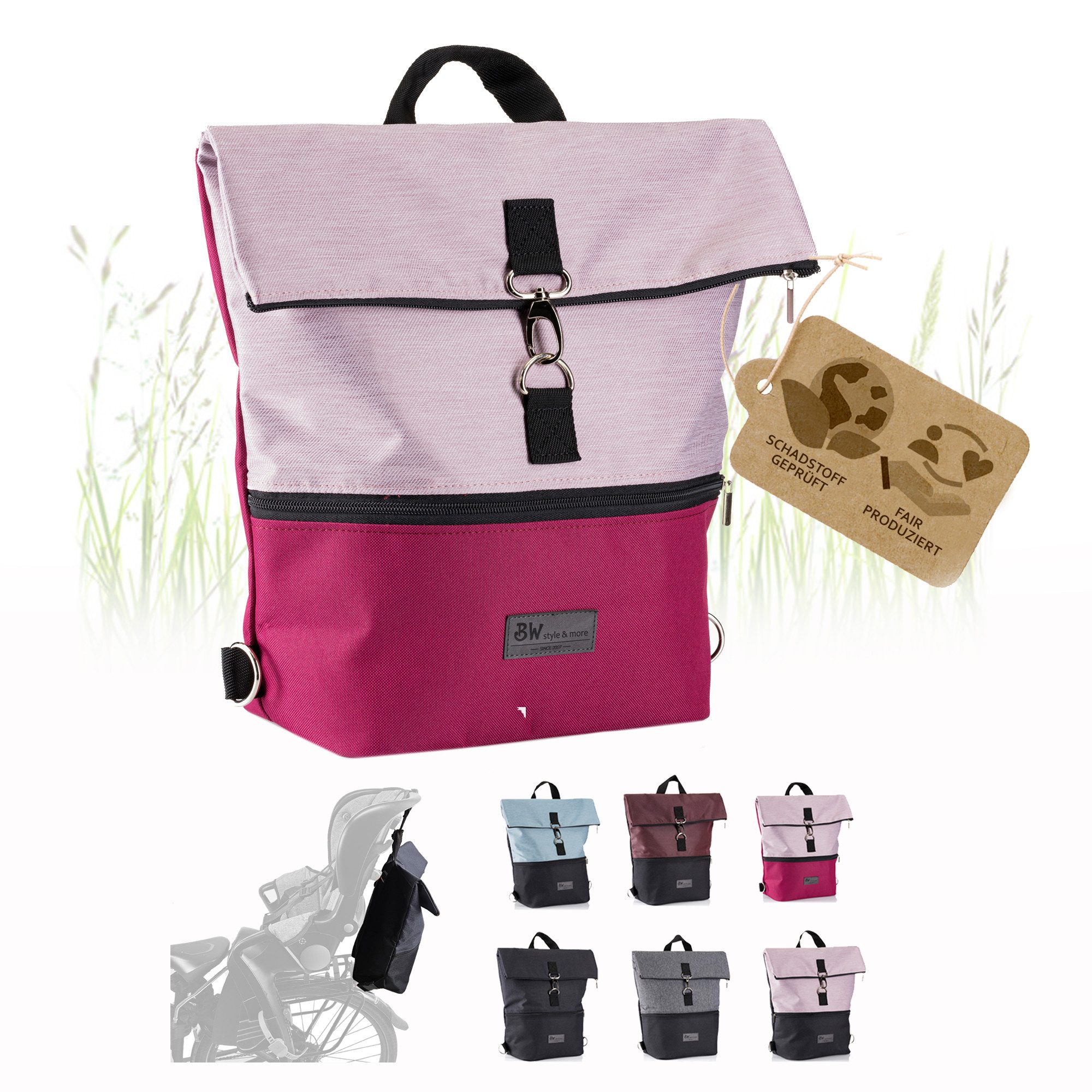 Fahrradtasche Fahrradtasche Rucksack für Kinderfahrradsitz universal