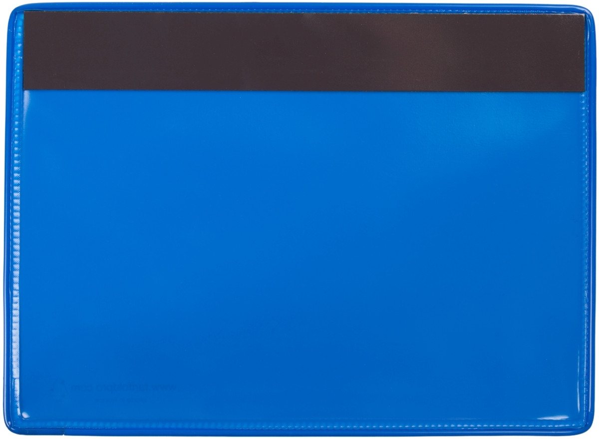 Thumbnail - Tarifold Fächermappe Kennzeichnungshülle A5 quer blau magnetisch PVC mit Haltedraht VE=10 S
