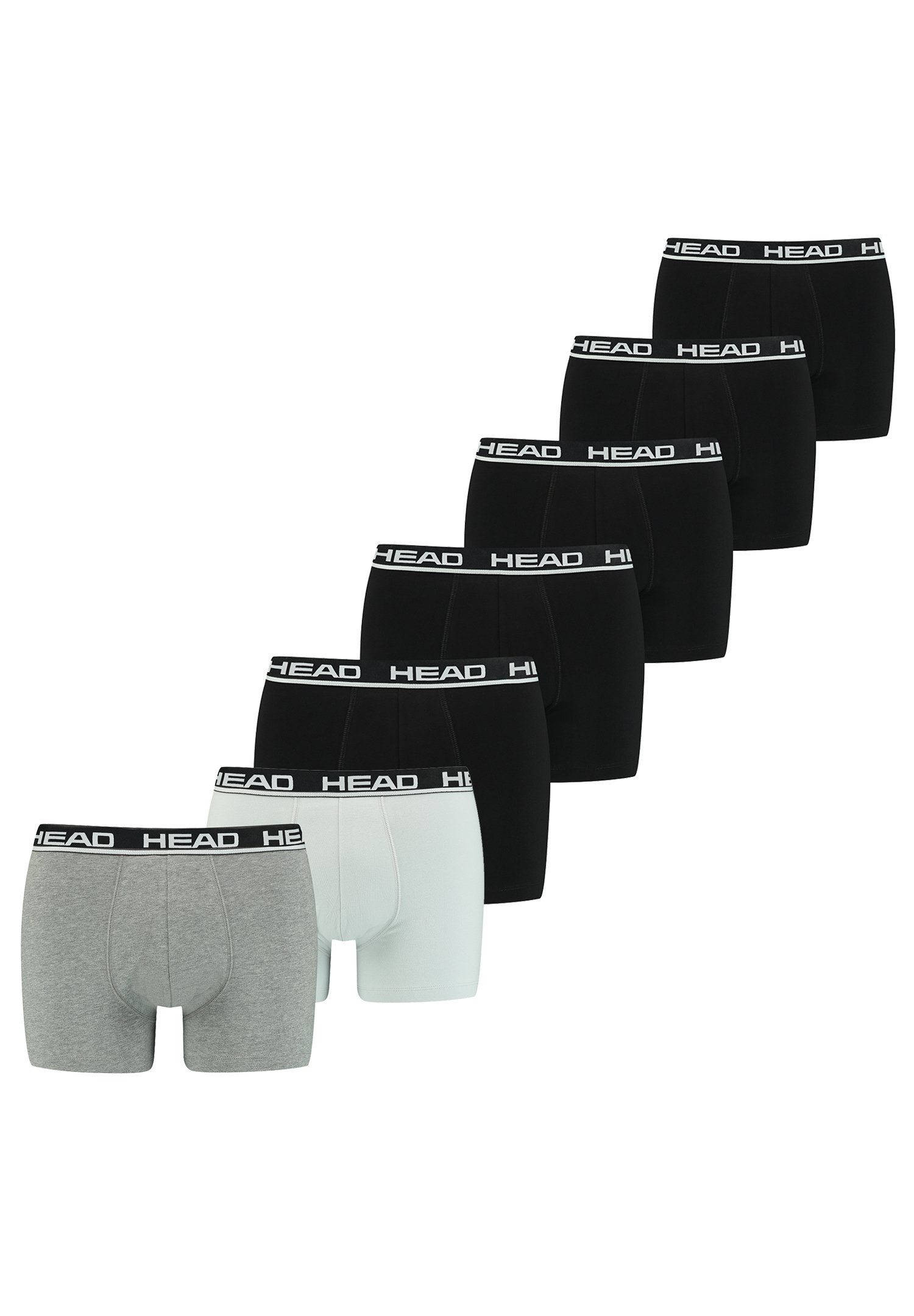 Head Boxershorts 7 er Pack Boxer (Set, 7-St., 7er-Pack) schwarz-grau