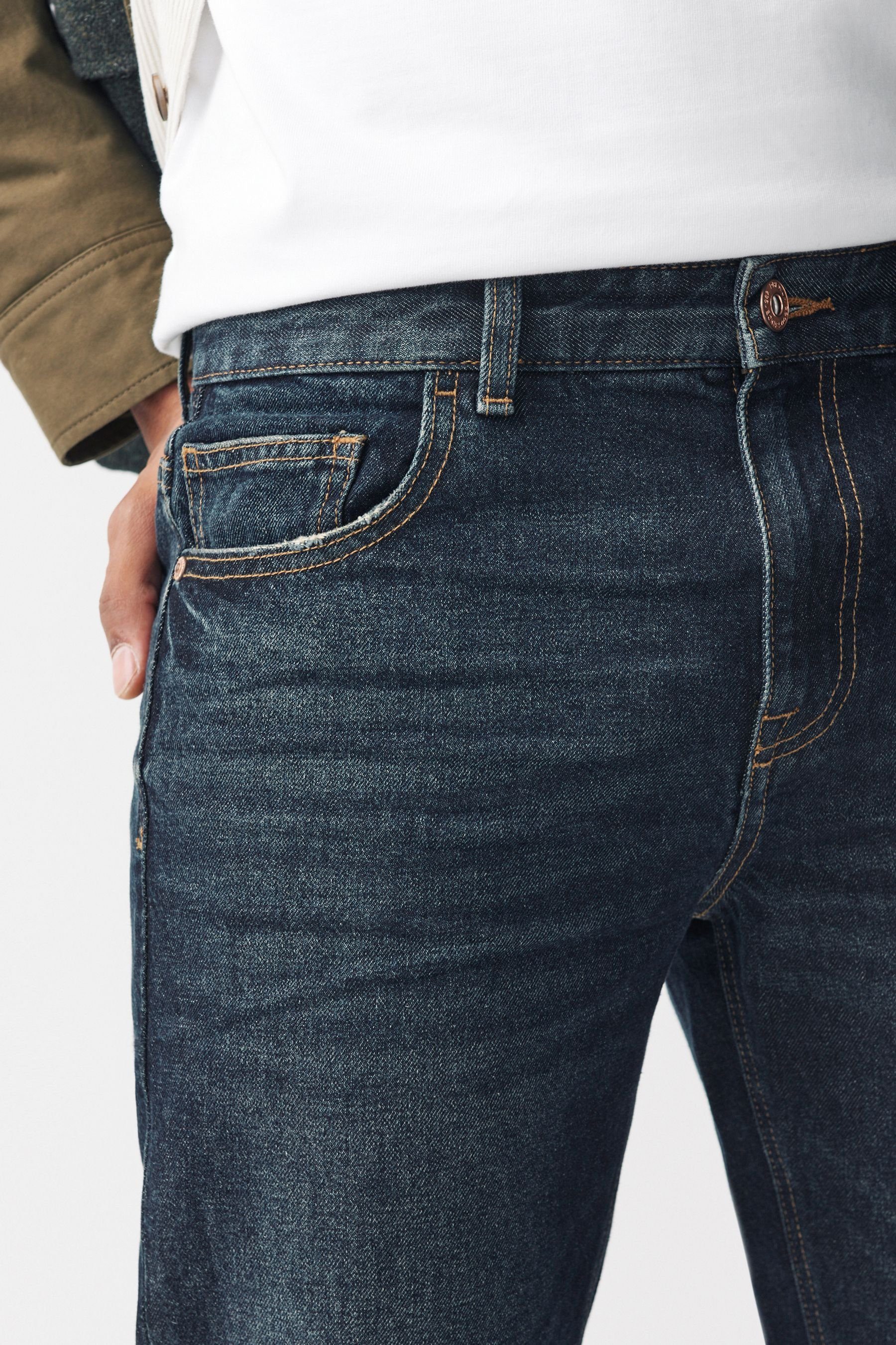 Next Relax-fit-Jeans Authentische Relaxed Fit Jeans aus 100 % Baumwolle (1-tlg)