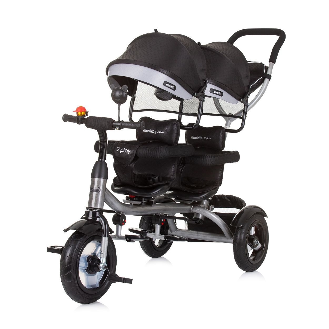 Babyshoppen Dreirad Geschwisterdreirad Tricycle 2Play, Lenkstange günstig online kaufen