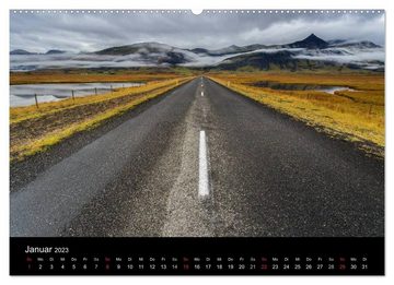 CALVENDO Wandkalender Island - einzigartige Landschaften (Premium, hochwertiger DIN A2 Wandkalender 2023, Kunstdruck in Hochglanz)