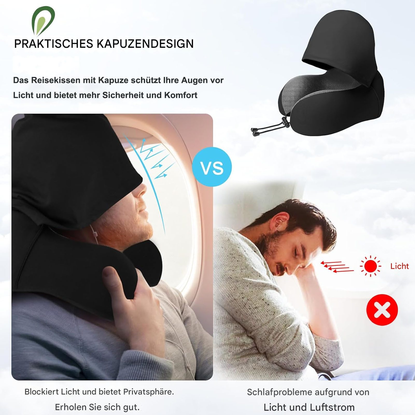 SURFOU Reisekissen Nackenkissen Flugzeug U-Form Nackenhörnchen günstig online kaufen