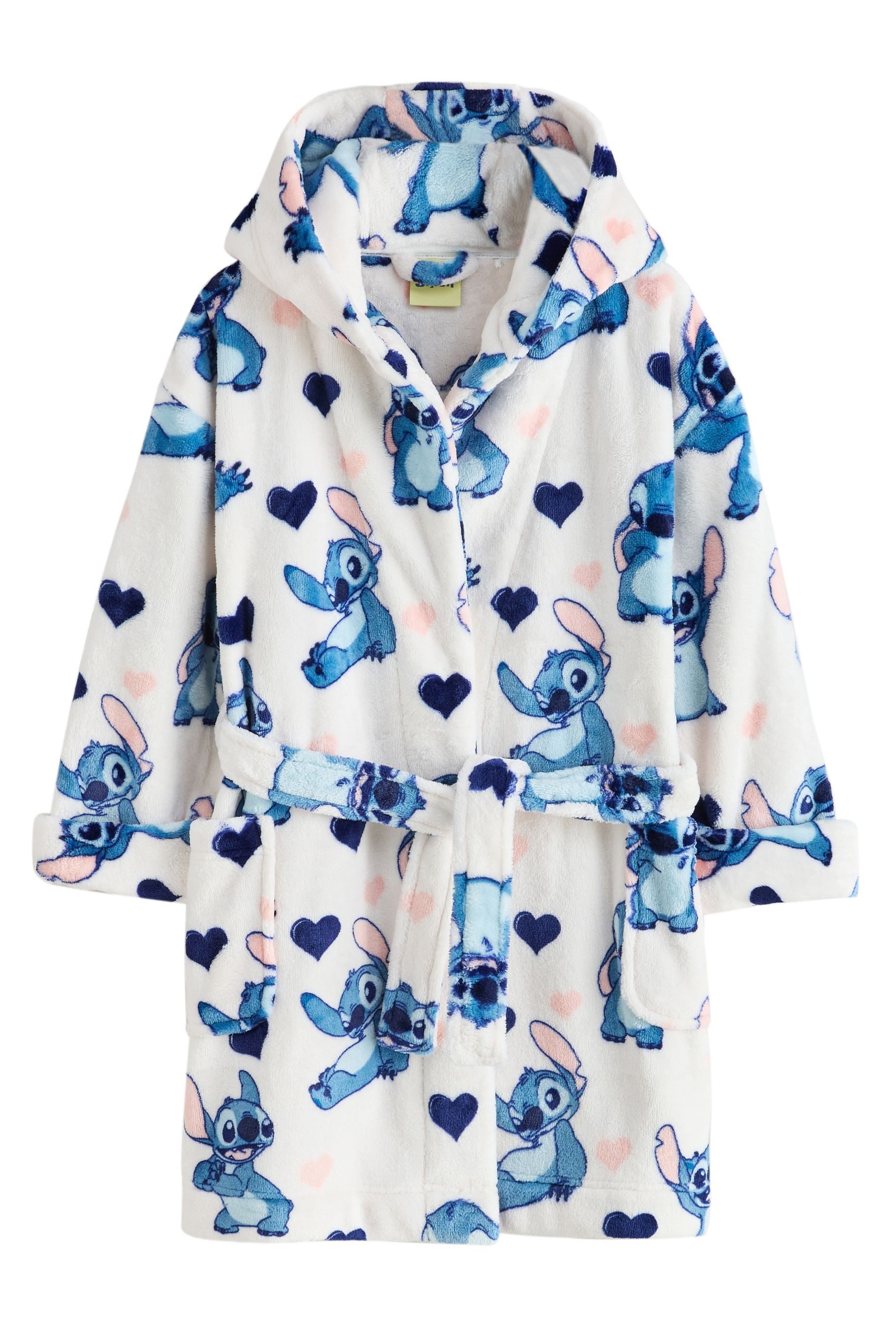 Next Kinderbademantel Fleece-Morgenmantel, Lilo & Stitch, Polyester (recycelt), Polyester