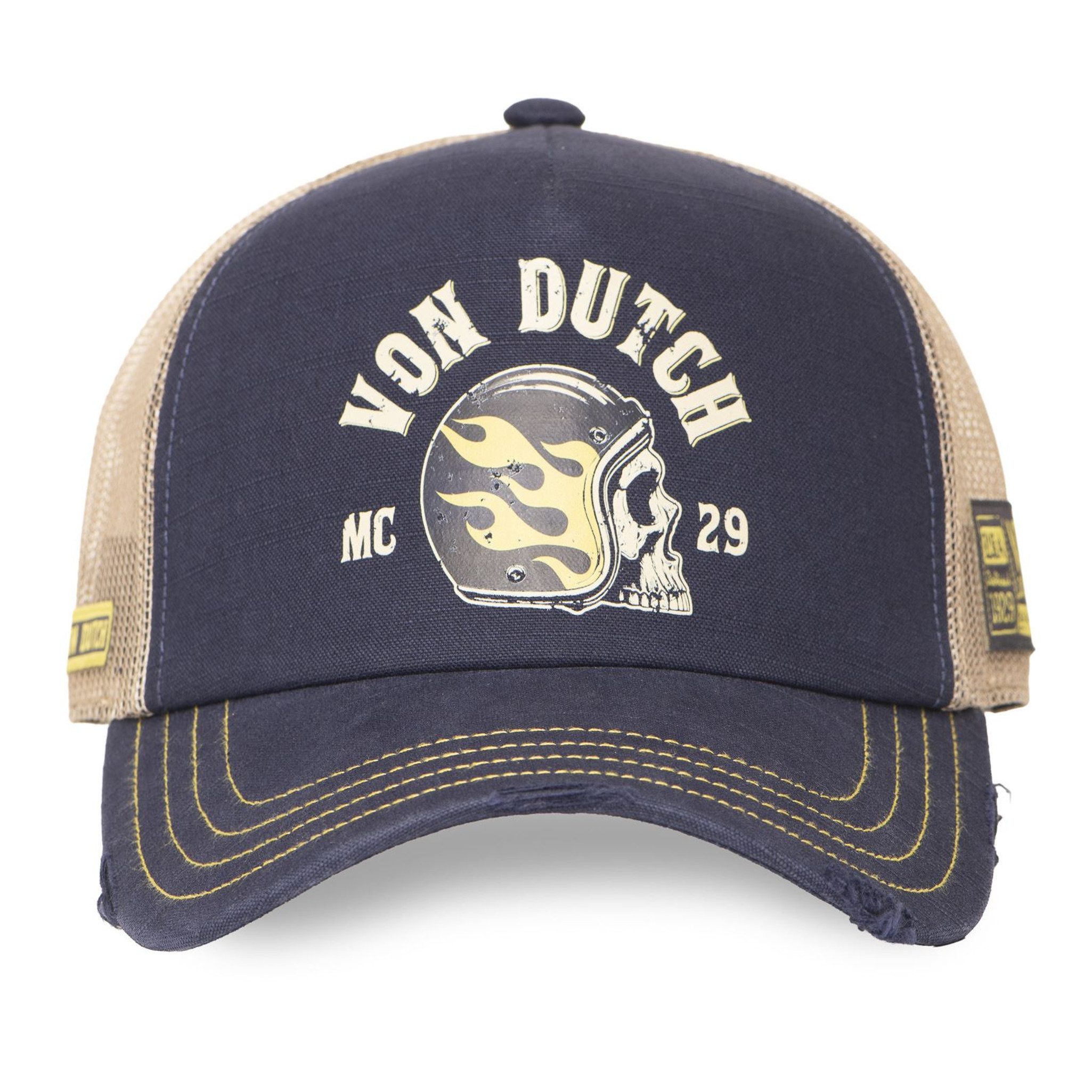 Von Dutch Trucker Cap Von Dutch Originals Trucker Cap - CREW DEVIL HARD BEAST RACING (Basecap, Basecap, Meshcap, Trucker Kappe) Used-Look