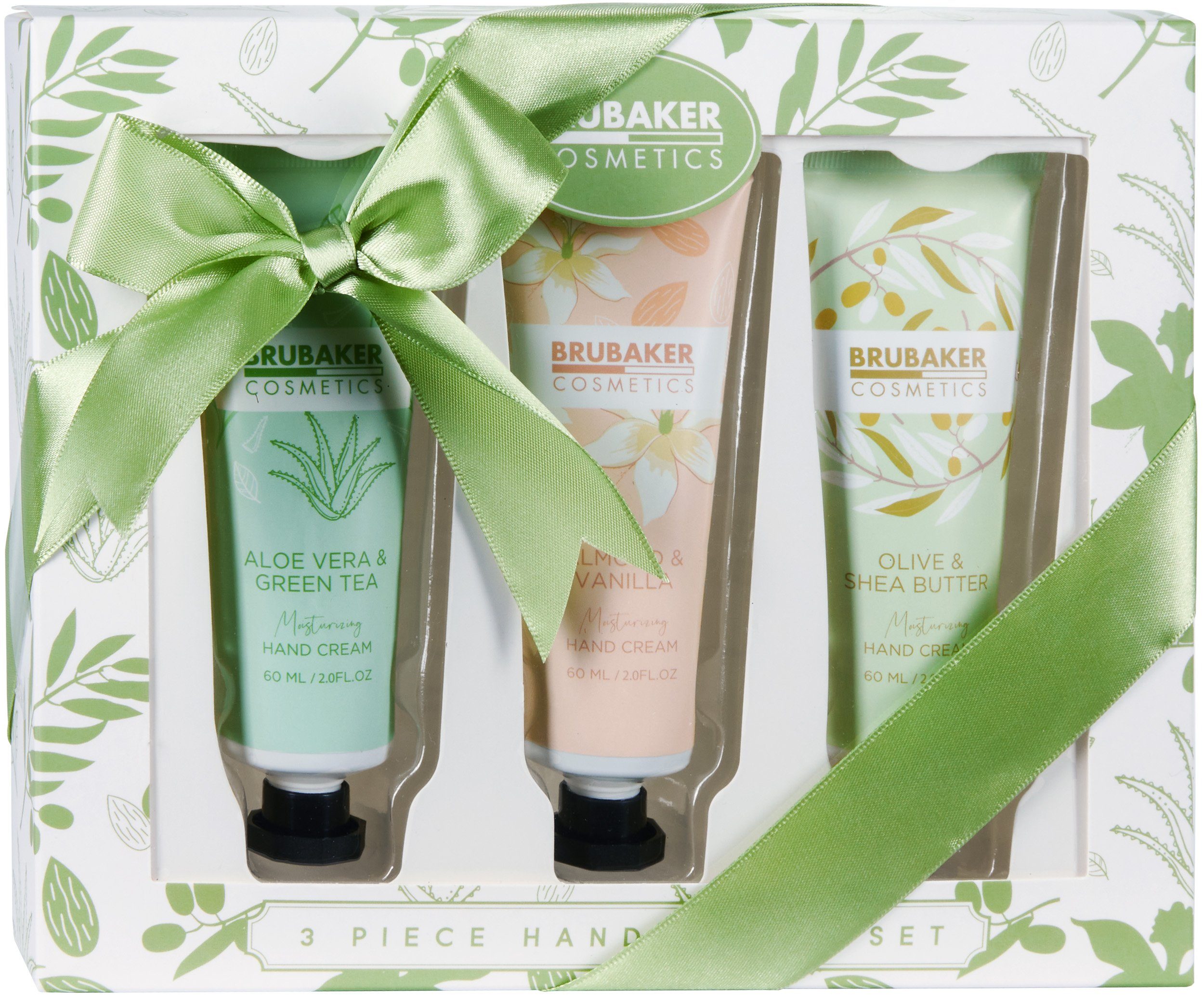 BRUBAKER Handcreme Pflegecreme Geschenkset für trockene raue rissige Hände - Hand Cream Geschenk Set für Frauen und Männer mit Urea und Sheabutter, 3-tlg., 3er Pack feuchtigkeitsspendende Handpflegecreme