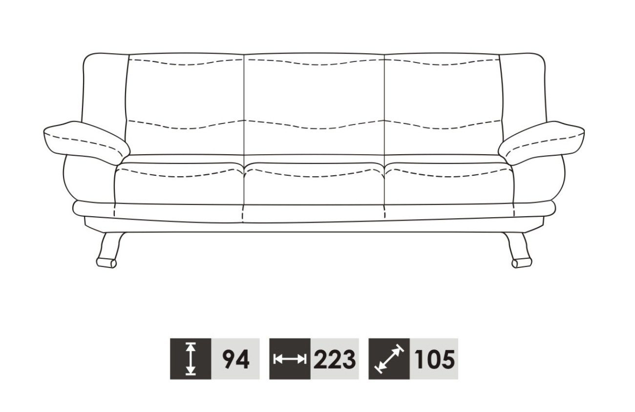 JVmoebel 3 Couch Couchen Sitzer Design 3-Sitzer, Polster Moderne Stoff Sofas Sofa