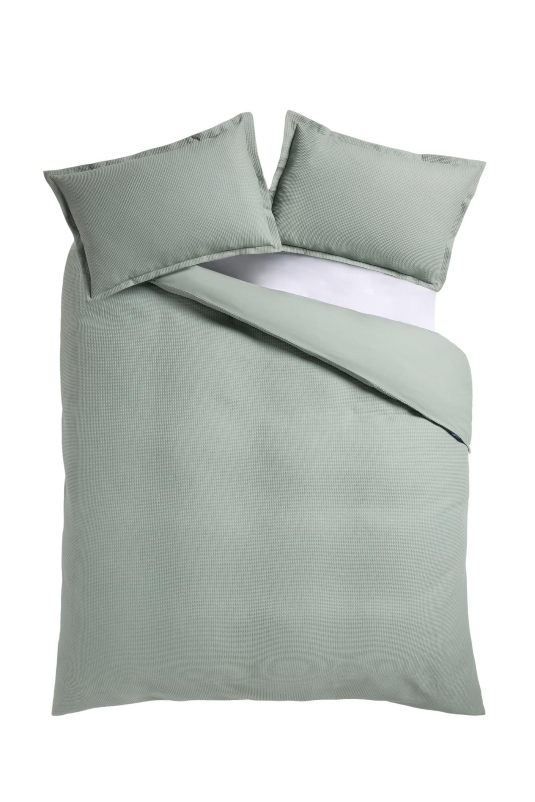 Bett-Set Set mit Bettbezug und Kissenbezug, Waffelstruktur