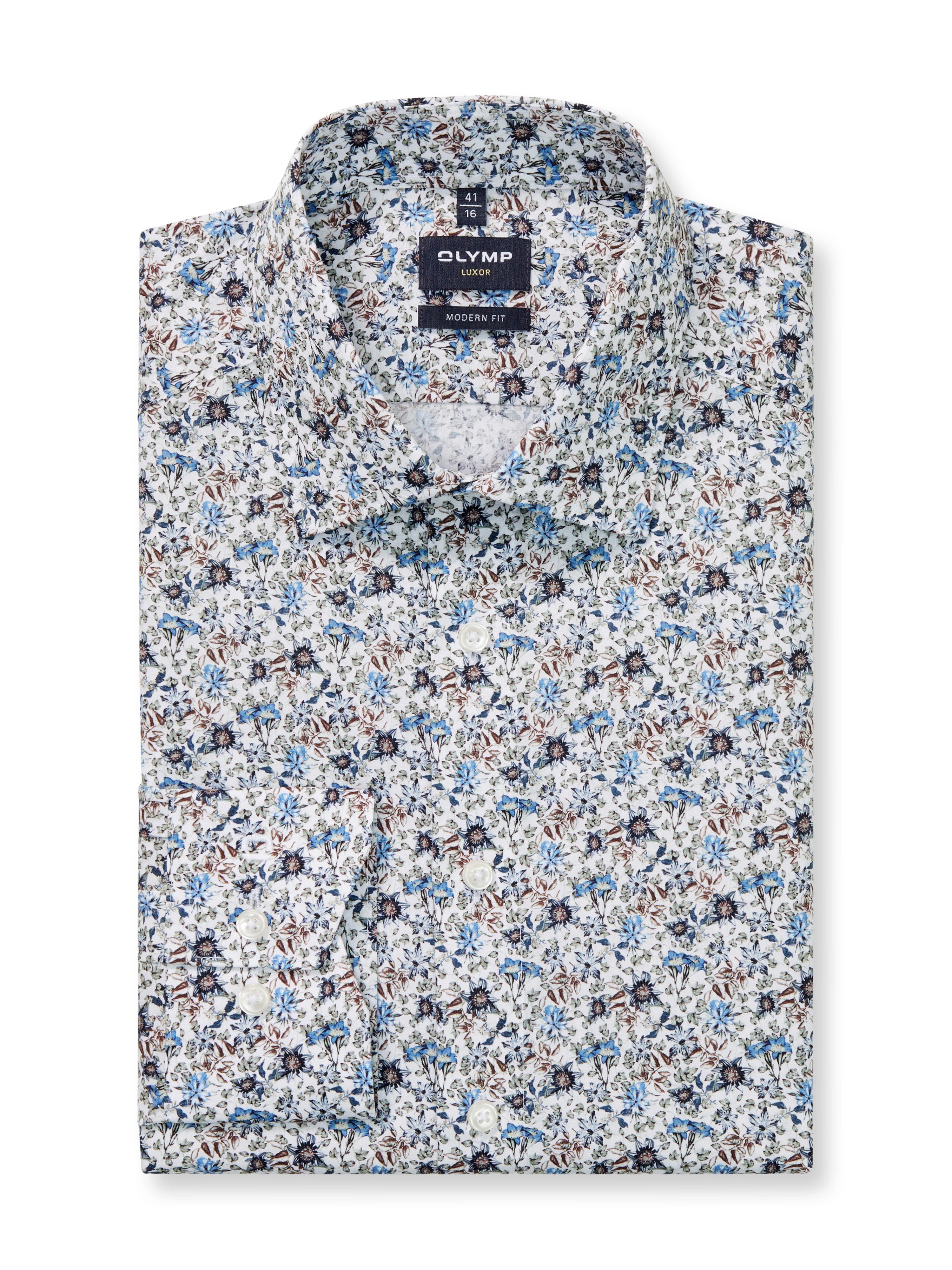 OLYMP Langarmhemd Luxor modern fit Modern Fit, Businesshemd, New-Kentkragen günstig online kaufen